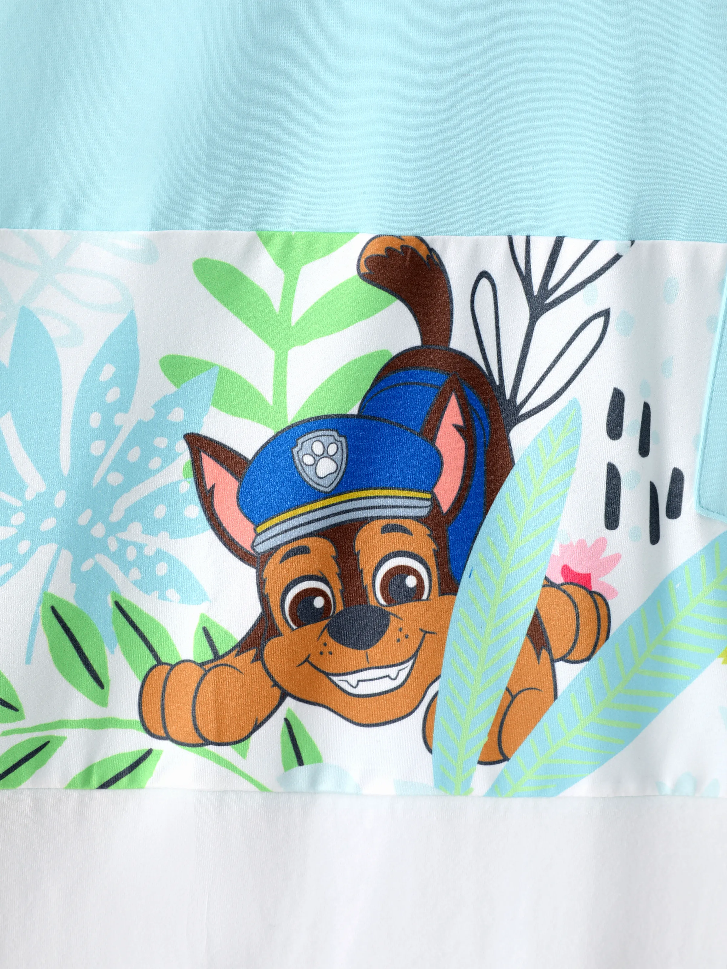 PAW Patrol Daddy & Son Floral Dress/ Cotton Top Turquoise - Image 8