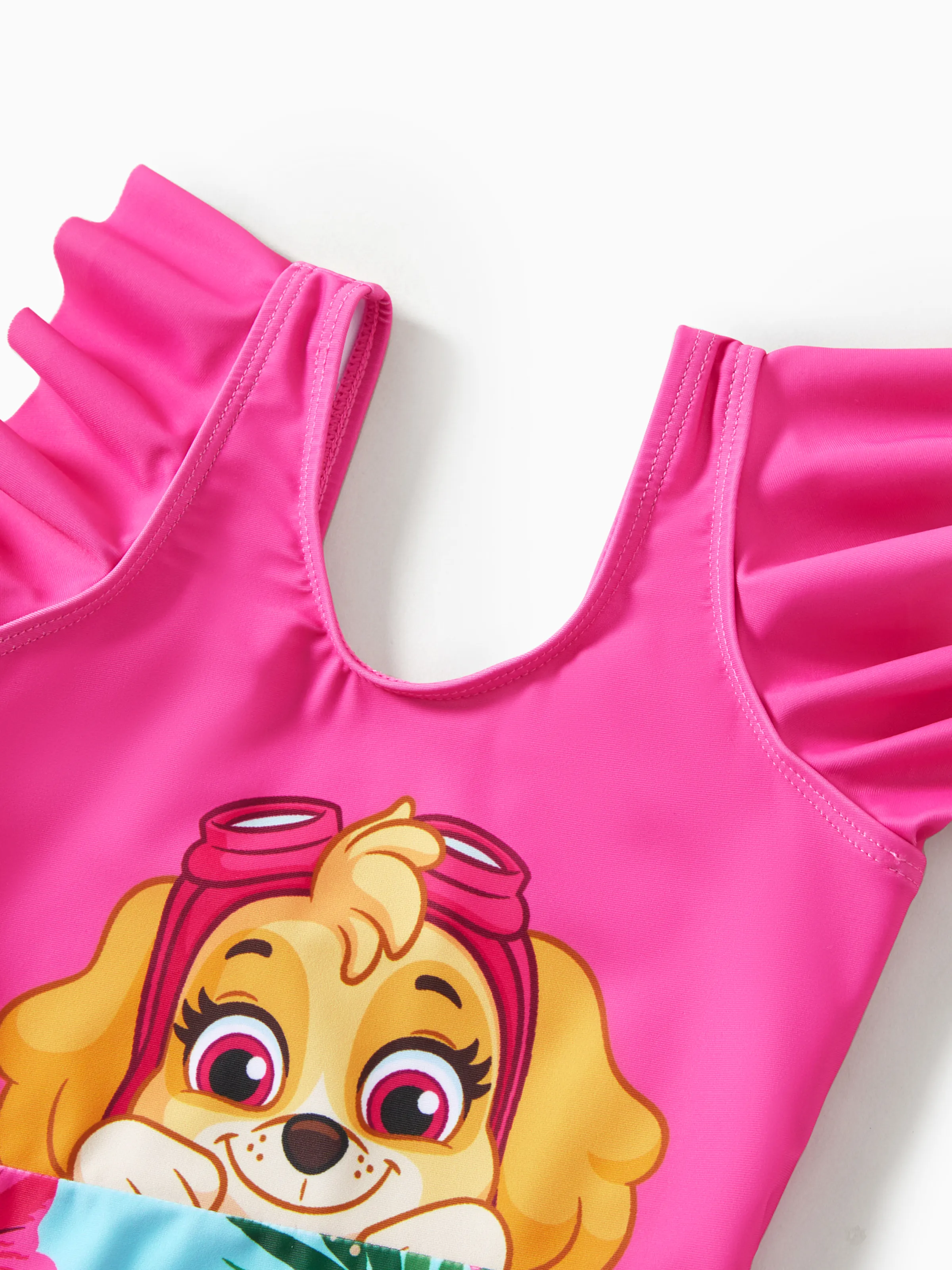 PAW Patrol Family Matching Chase Large Flower All-over Print Swimsuit Roseo - Image 8