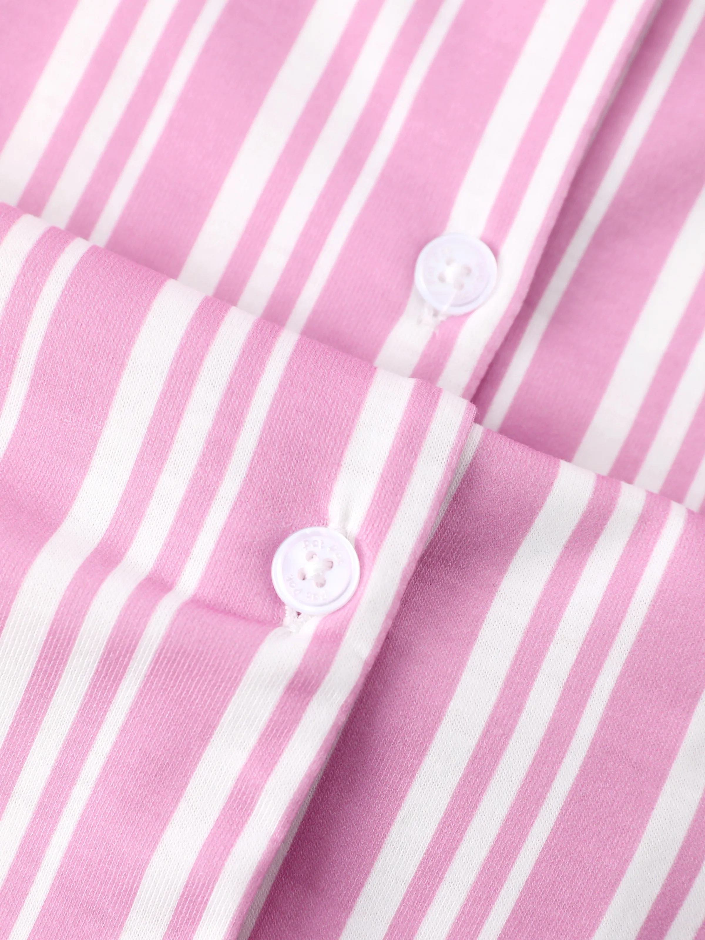 PAW Patrol Mommy & me Casual Stripe Lapel Pajamas Sets with Flame Resistant Color block - Image 7