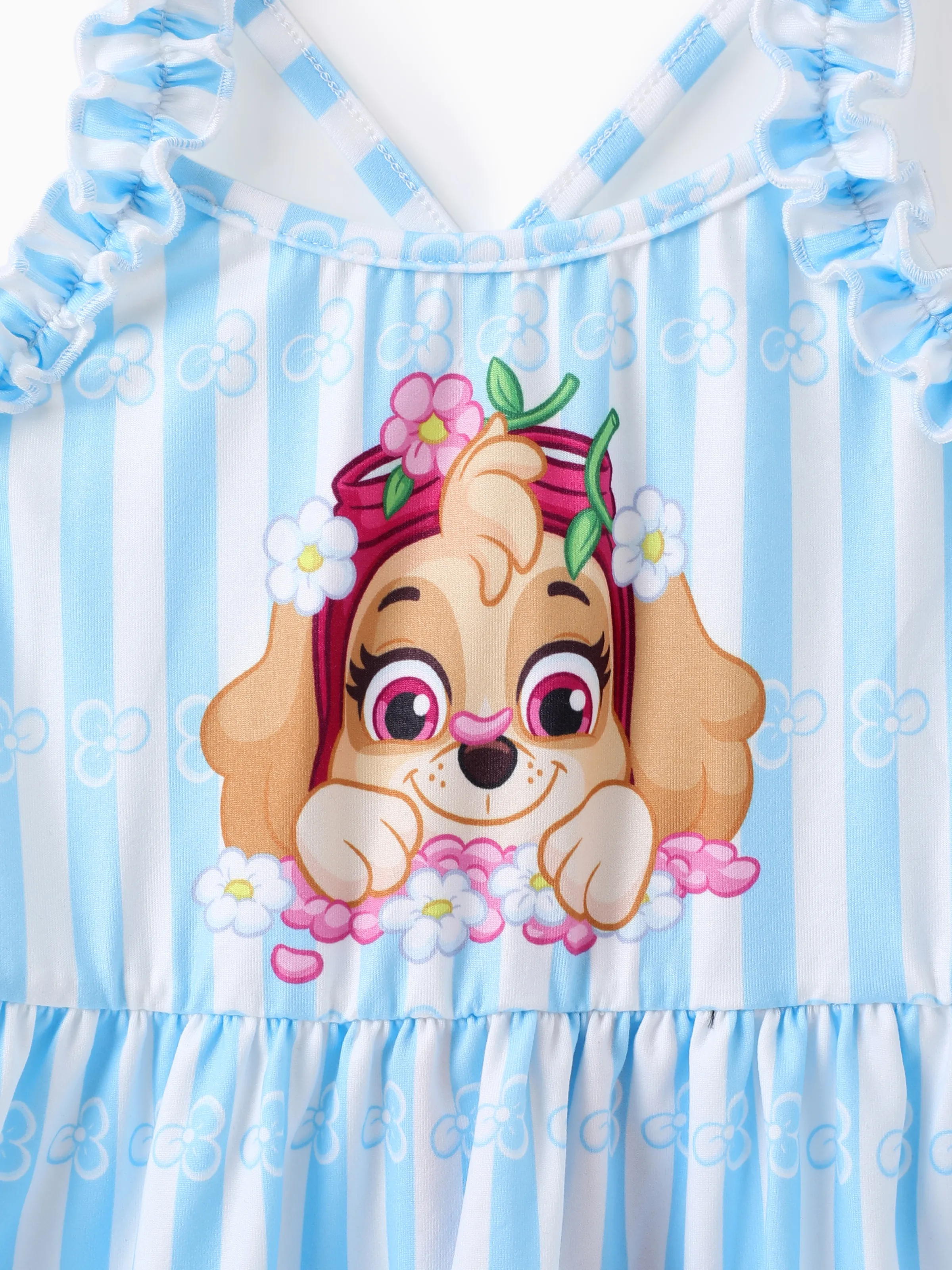 PAW Patrol Toddler Girl Skye Ruffled Sweet Dress Blue - Image 2