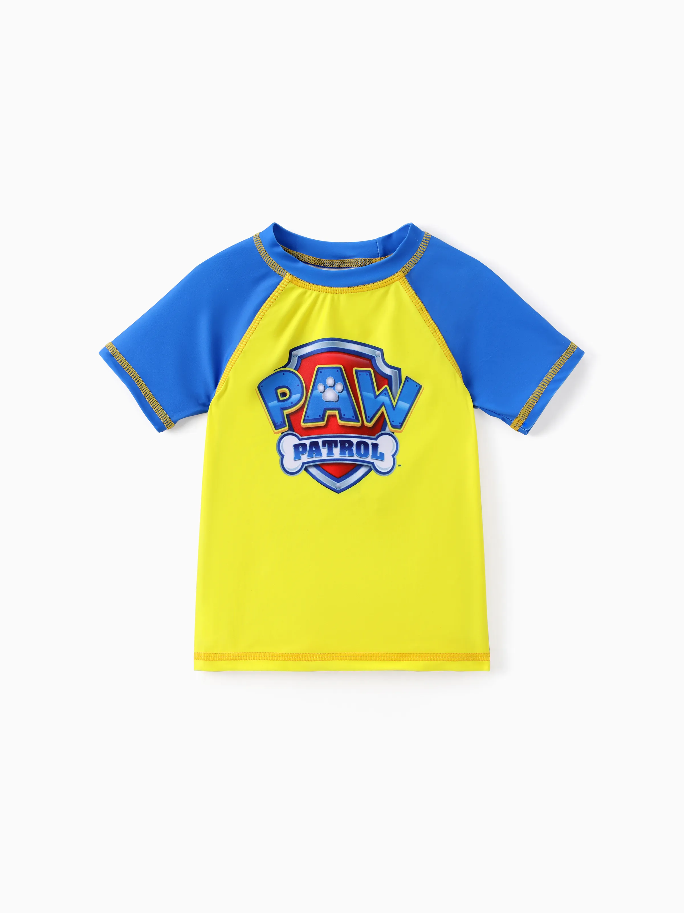 PAW Patrol Toddler Boy 2pcs Chase Marshall Rubble Colorblock Tops and Trunks Swimsuit Dark Blue - Image 3