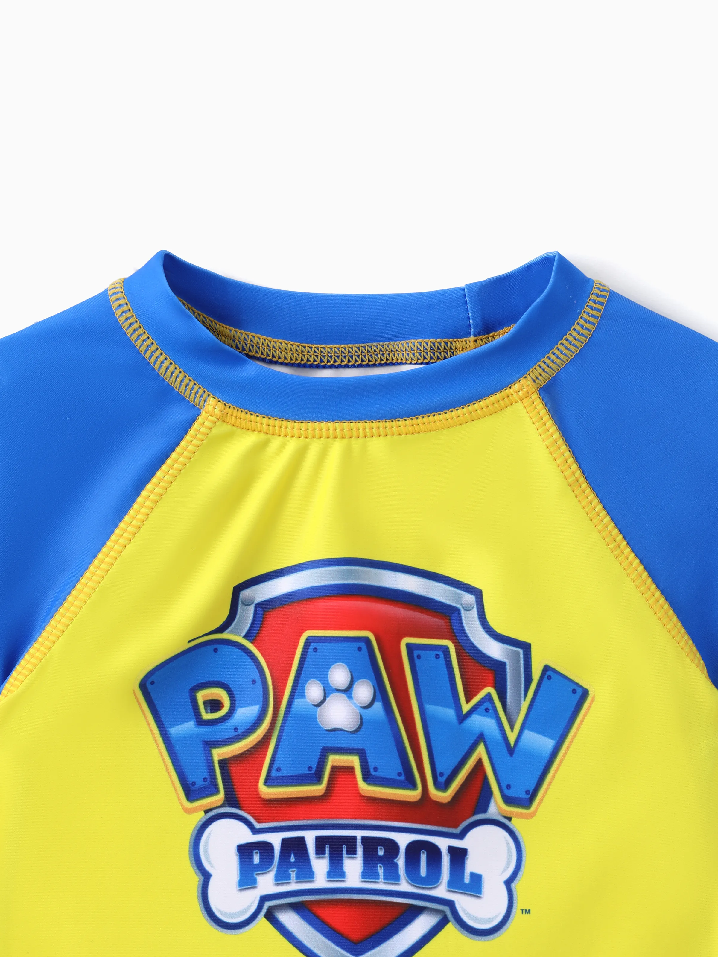 PAW Patrol Toddler Boy 2pcs Chase Marshall Rubble Colorblock Tops and Trunks Swimsuit Dark Blue - Image 4
