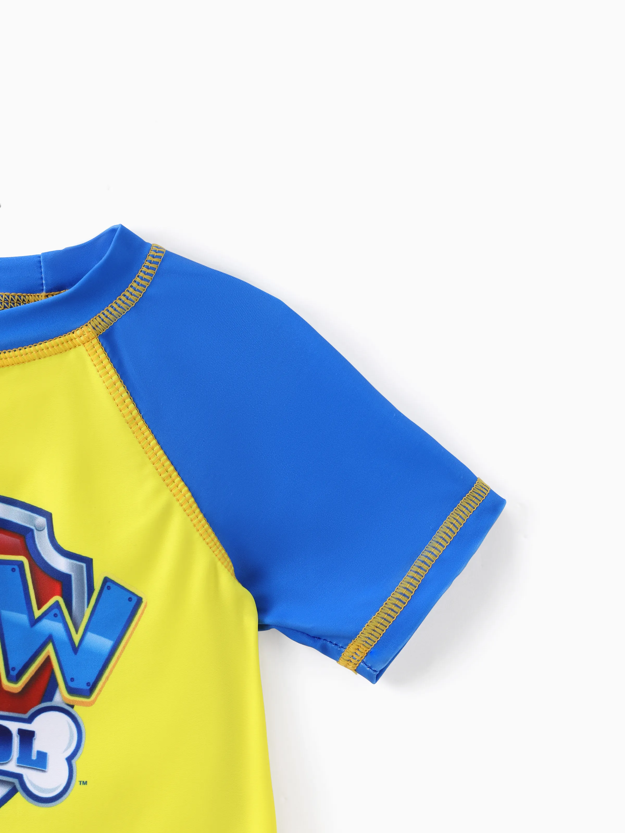 PAW Patrol Toddler Boy 2pcs Chase Marshall Rubble Colorblock Tops and Trunks Swimsuit Dark Blue - Image 5