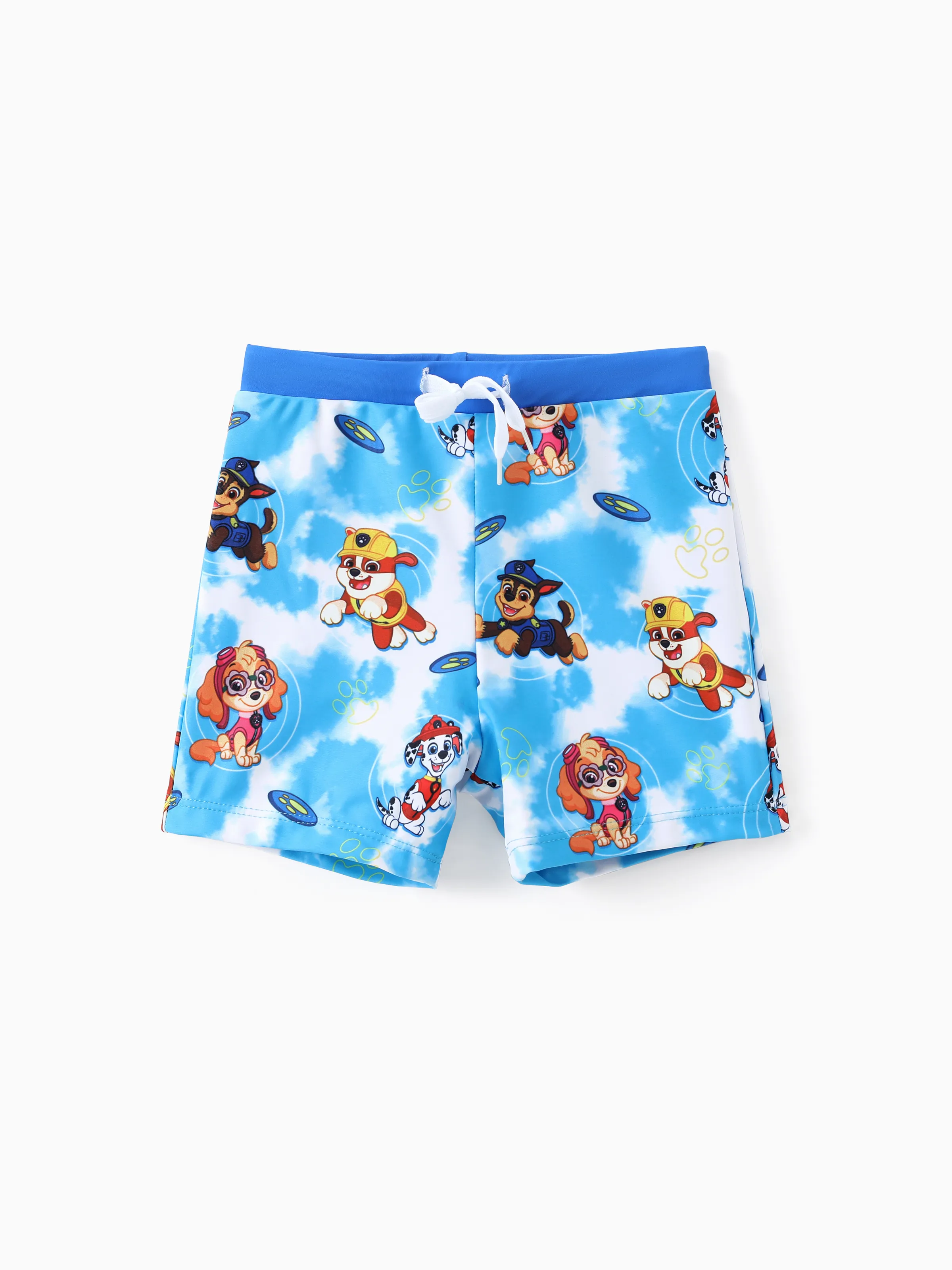 PAW Patrol Toddler Boy 2pcs Chase Marshall Rubble Colorblock Tops and Trunks Swimsuit Navy - Image 6