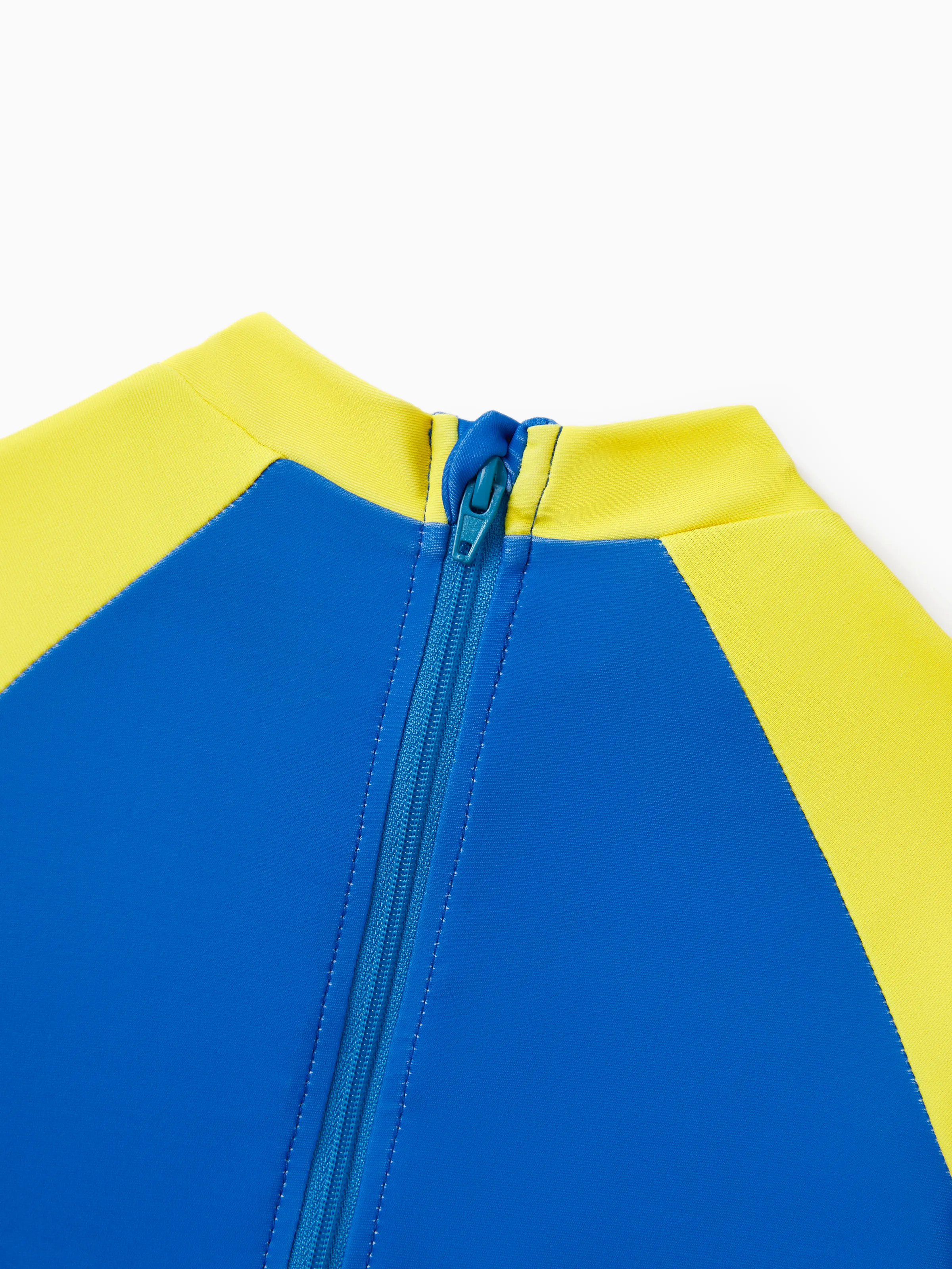 PAW Patrol Toddler Boy Chase/Rubble UPF50+ Colorblock Swimsuit  Blue - Image 5