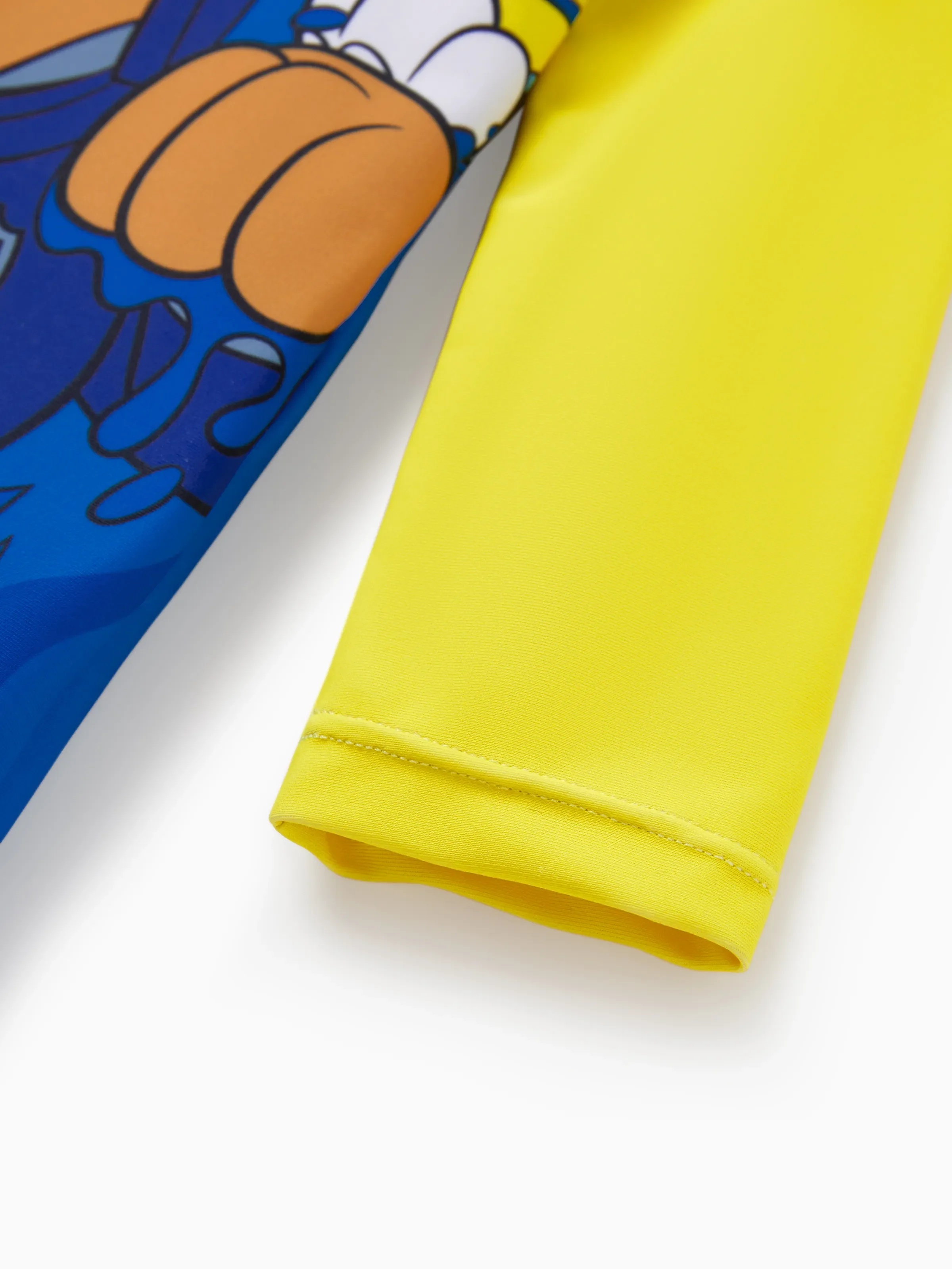 PAW Patrol Toddler Boy Chase/Rubble UPF50+ Colorblock Swimsuit  Blue - Image 6