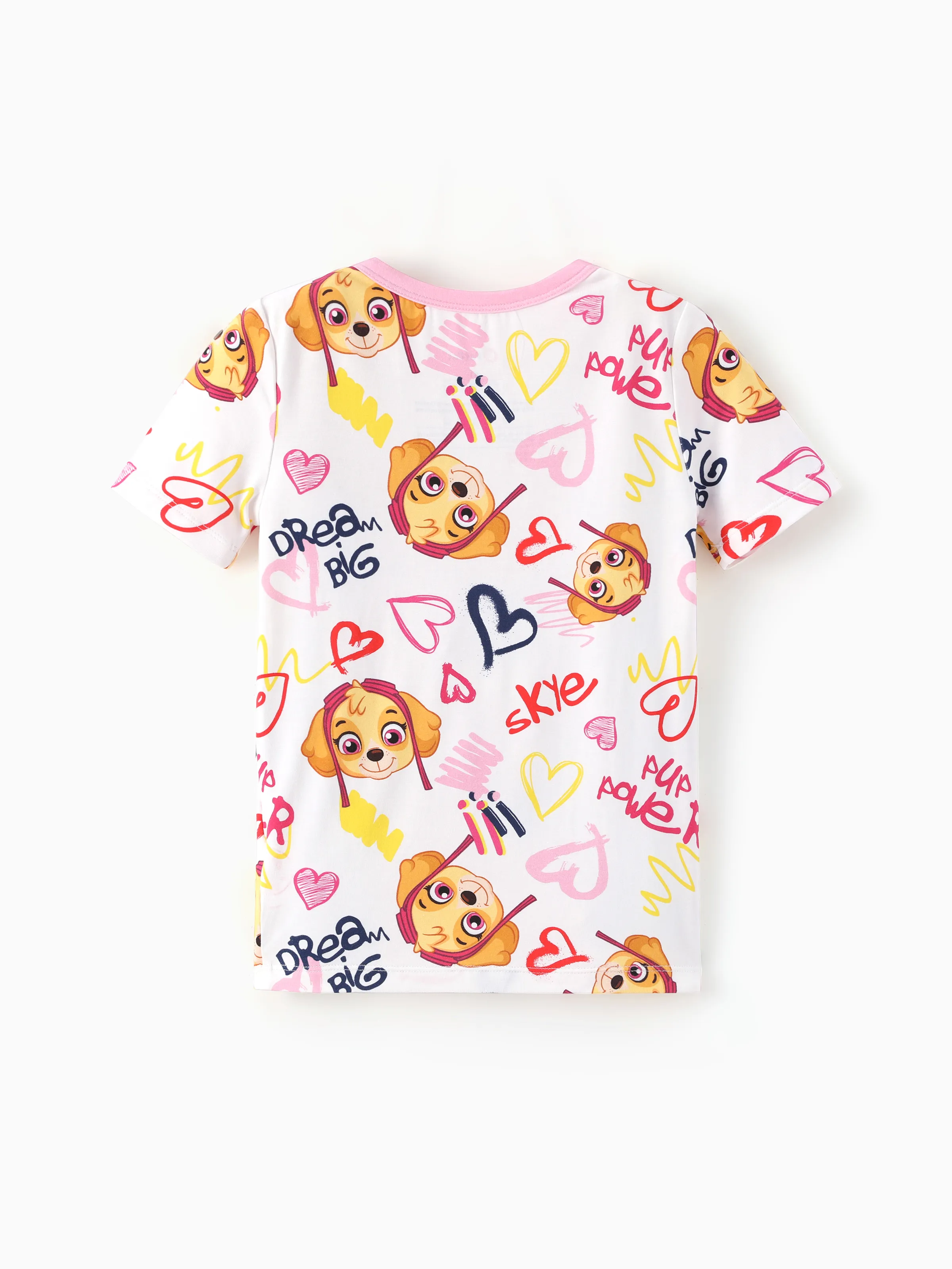 PAW Patrol Toddler Boy Skye 3-Piece Bamboo Pajama Set 2-in-1 Look for 4 Seasons (Snug-Fitting) Pink - Image 5