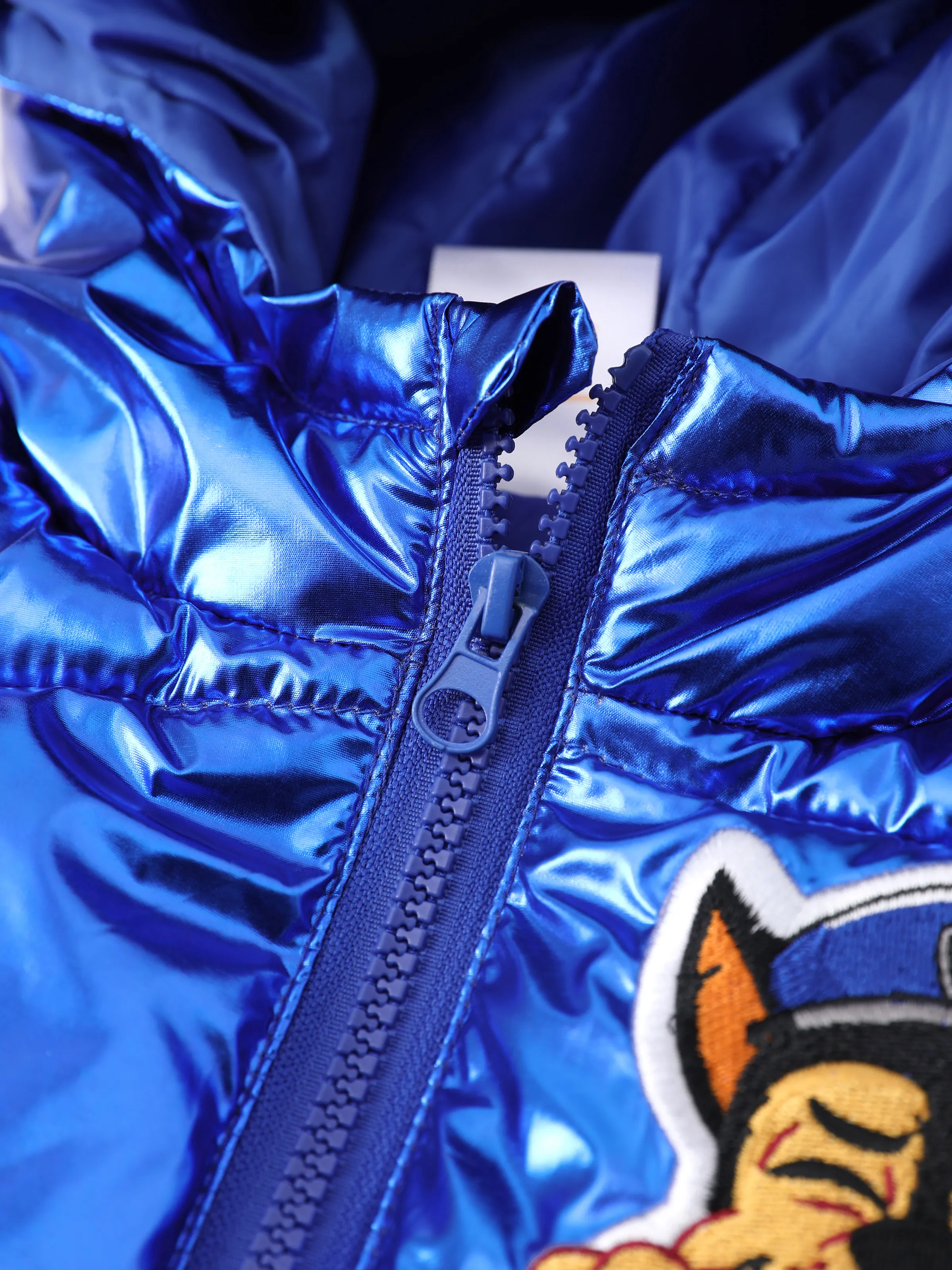 PAW Patrol Toddler Boy Chase Bright Hooded Quilted Puffer Jacket Coat Blue - Image 5