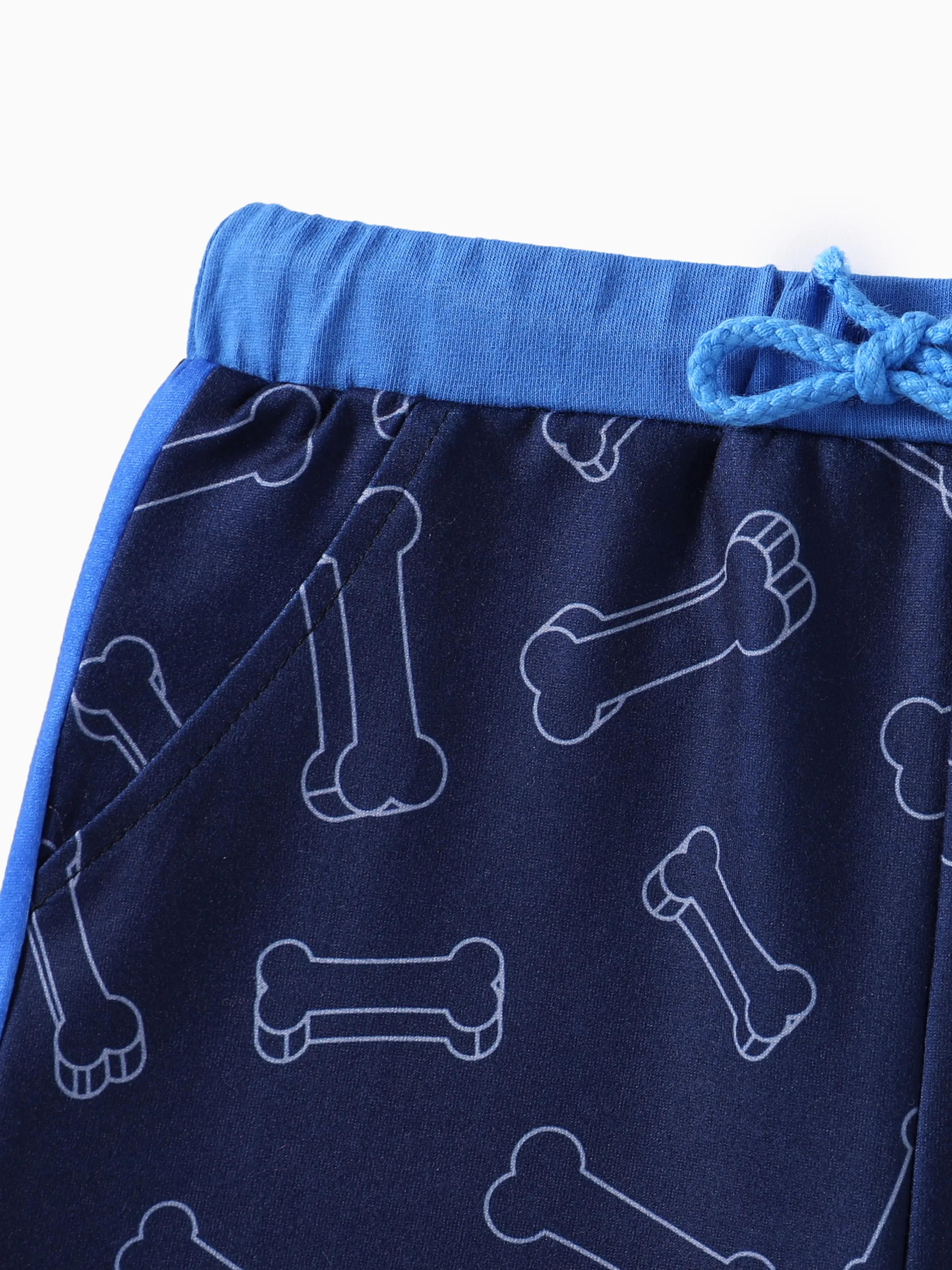 Paw Patrol Toddler Boy 2pcs Chase Character Print Cotton T-shirt with Shorts Sporty Set Blue - Image 5