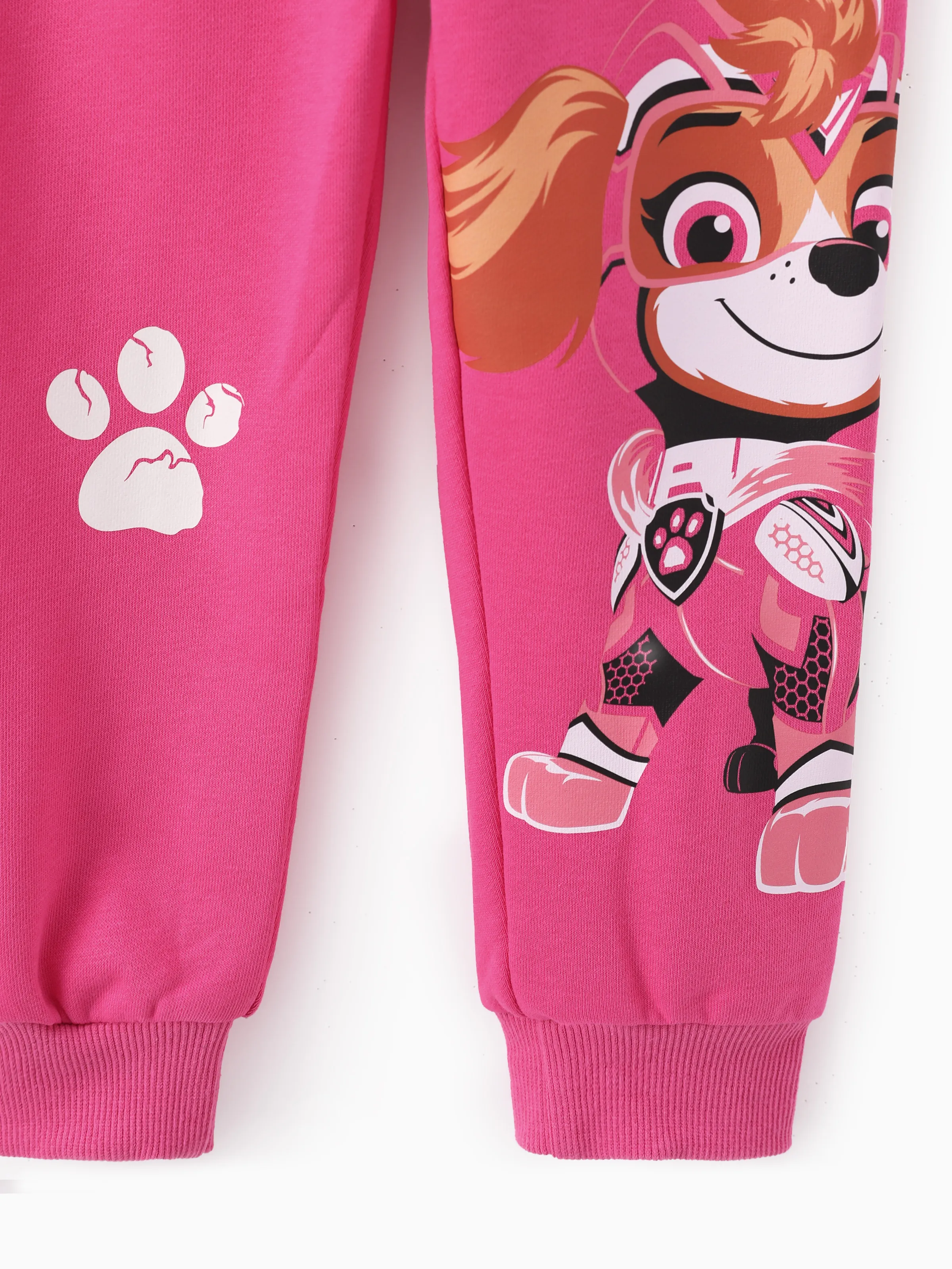 PAW Patrol Toddler Girl 2pcs Skye Glow in the Dark Sweatshirt and Pants Set Roseo - Image 10