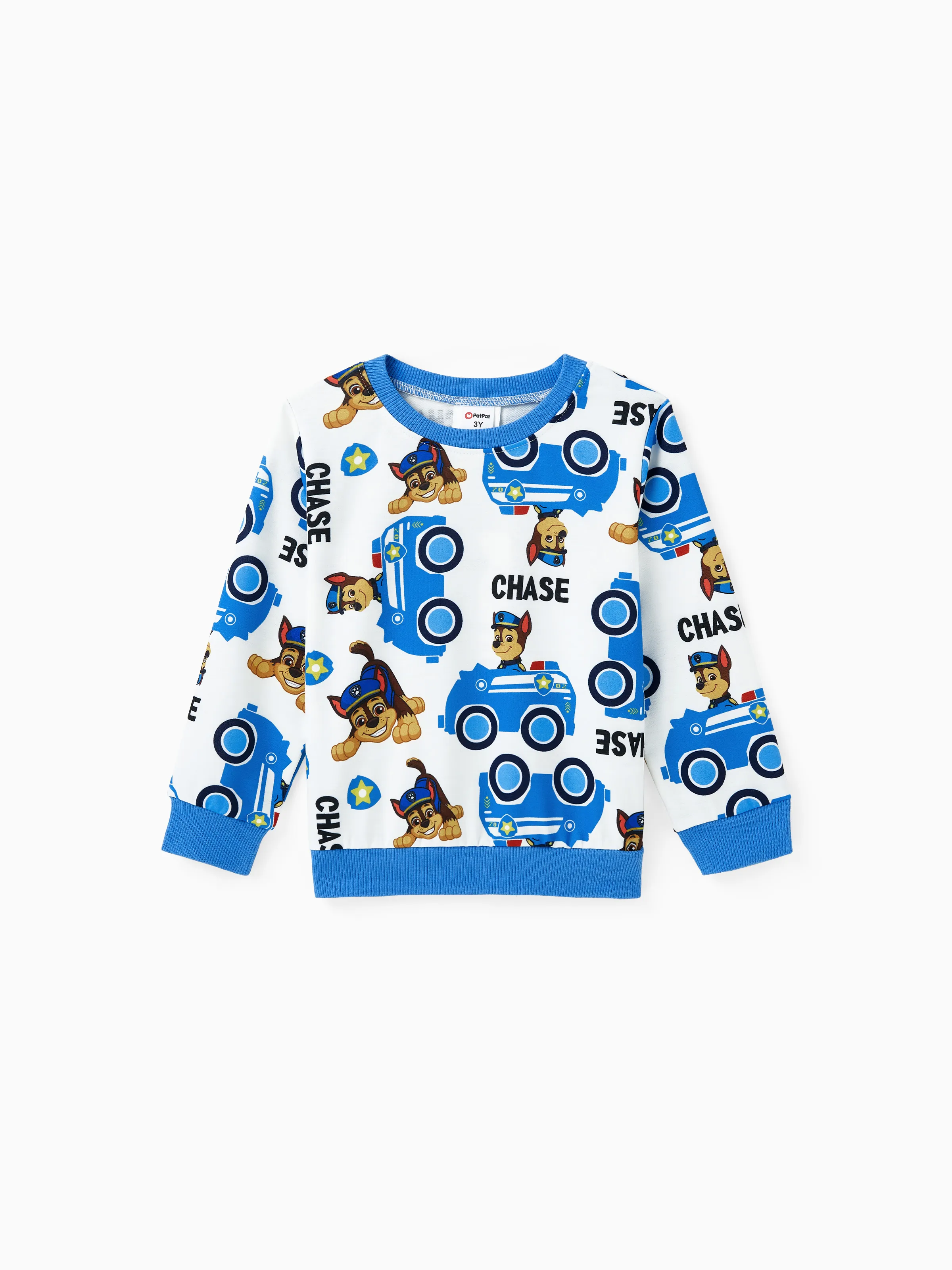 Paw Patrol Toddler Boy Chase Sweatshirt and Pants Set Blue - Image 2