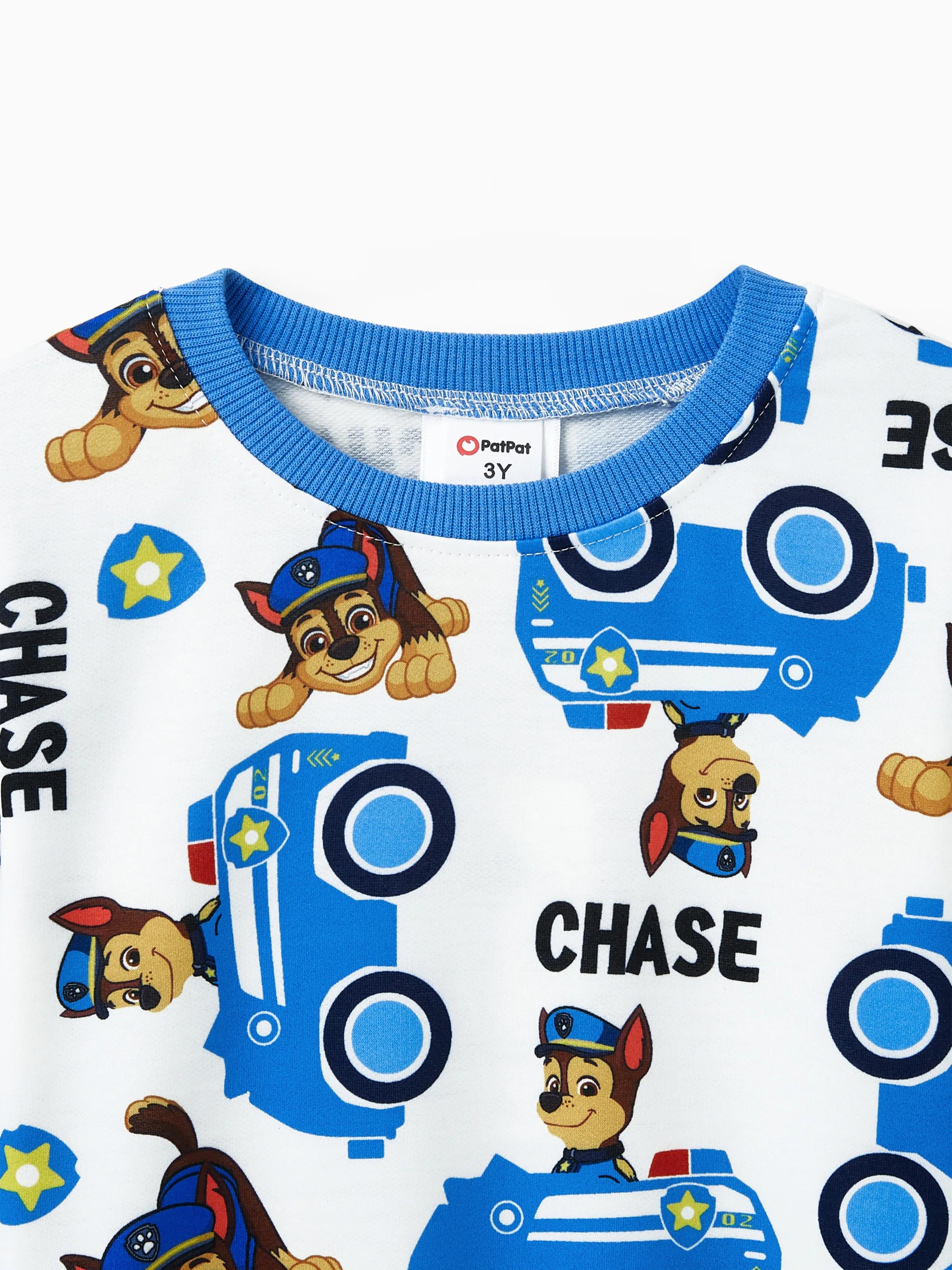 Paw Patrol Toddler Boy Chase Sweatshirt and Pants Set Blue - Image 3