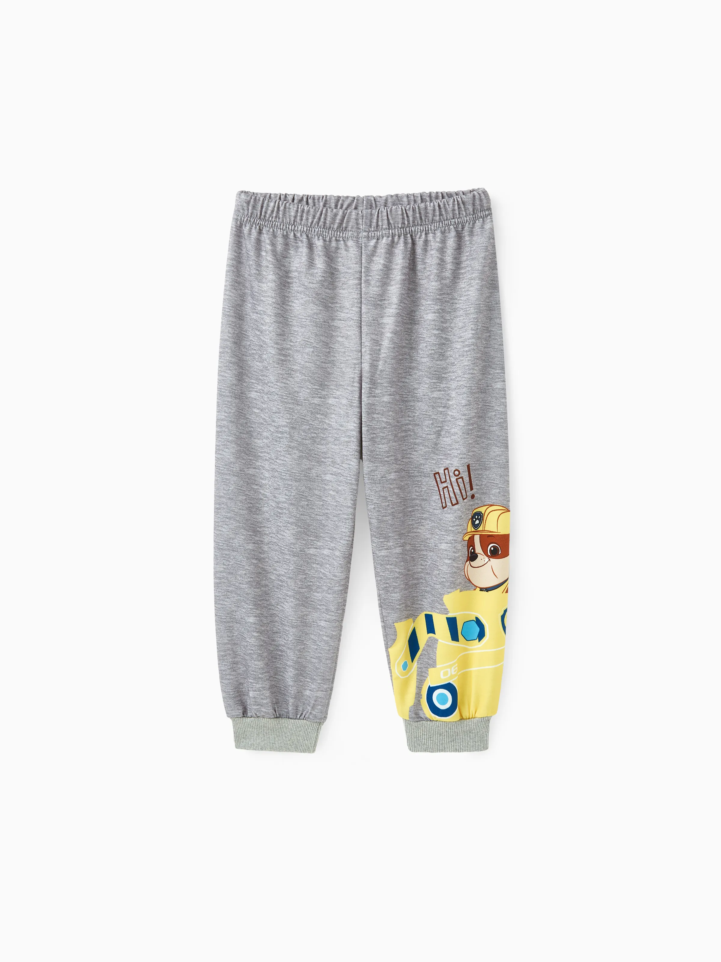 Paw Patrol Toddler Boy Rubble Sweatshirt and Pants Set Yellow - Image 6