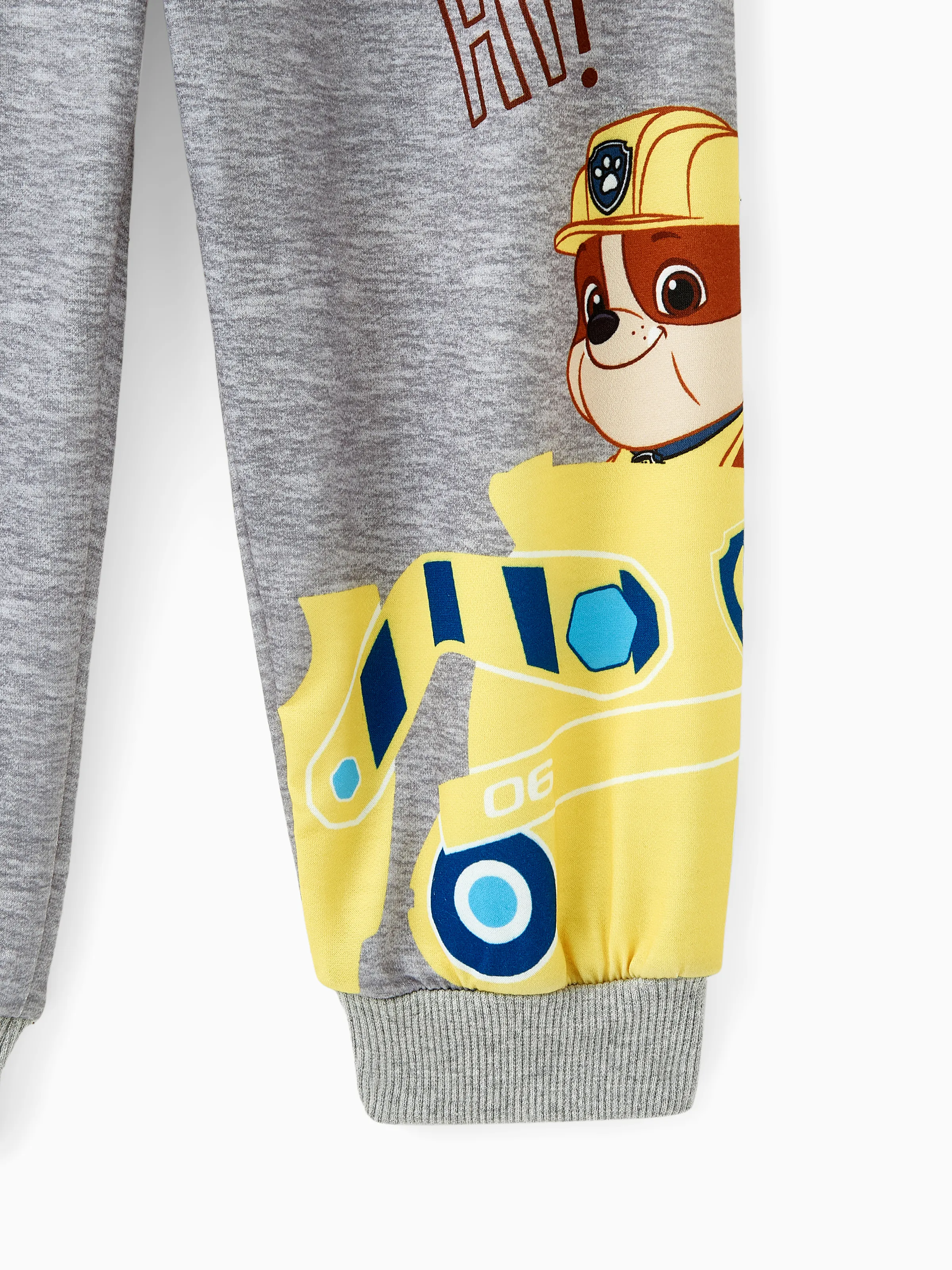 Paw Patrol Toddler Boy Rubble Sweatshirt and Pants Set Yellow - Image 8