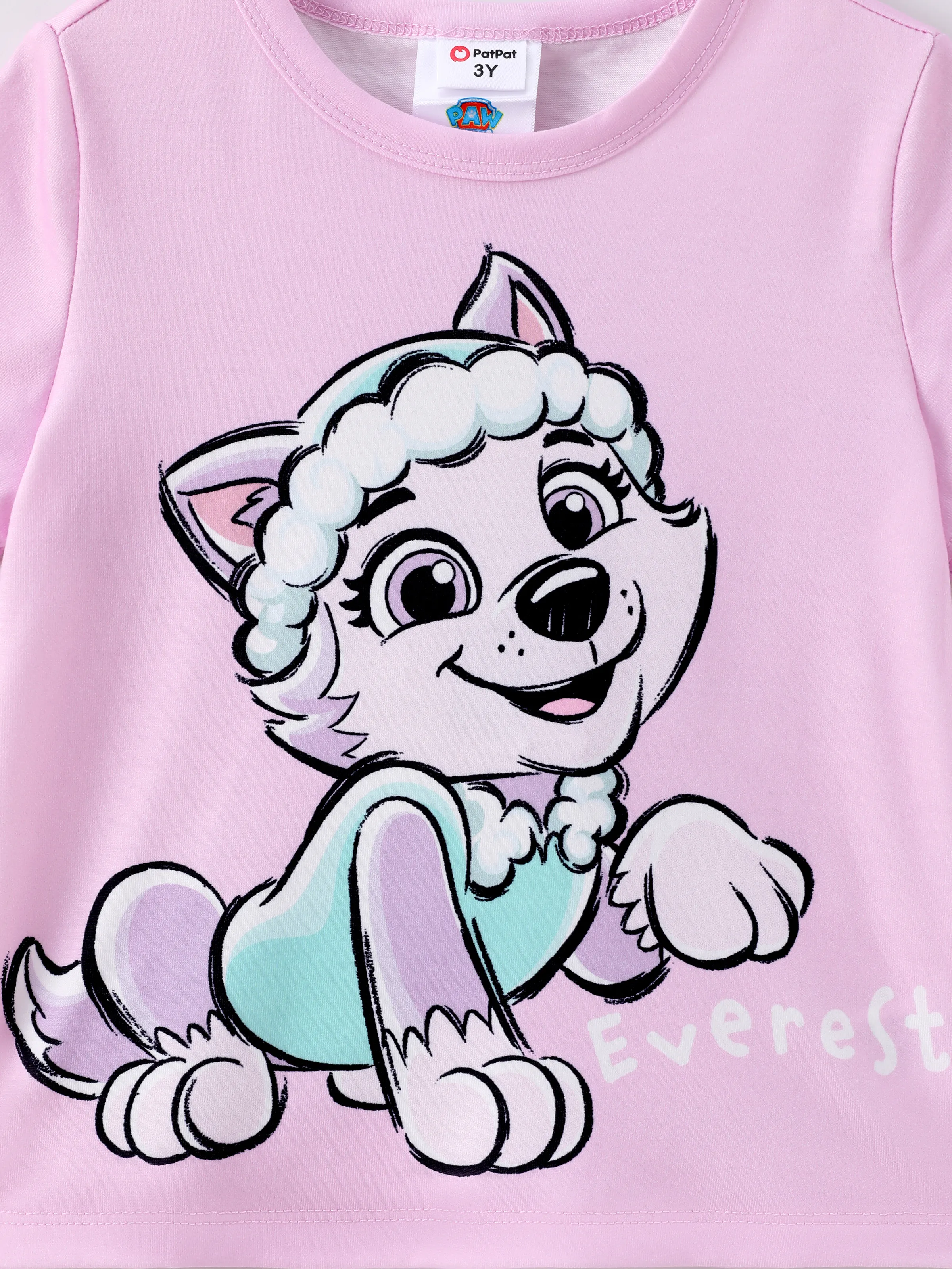 PAW Patrol Toddler Girl Everest printed graphic T-shirt
 Light Purple - Image 2