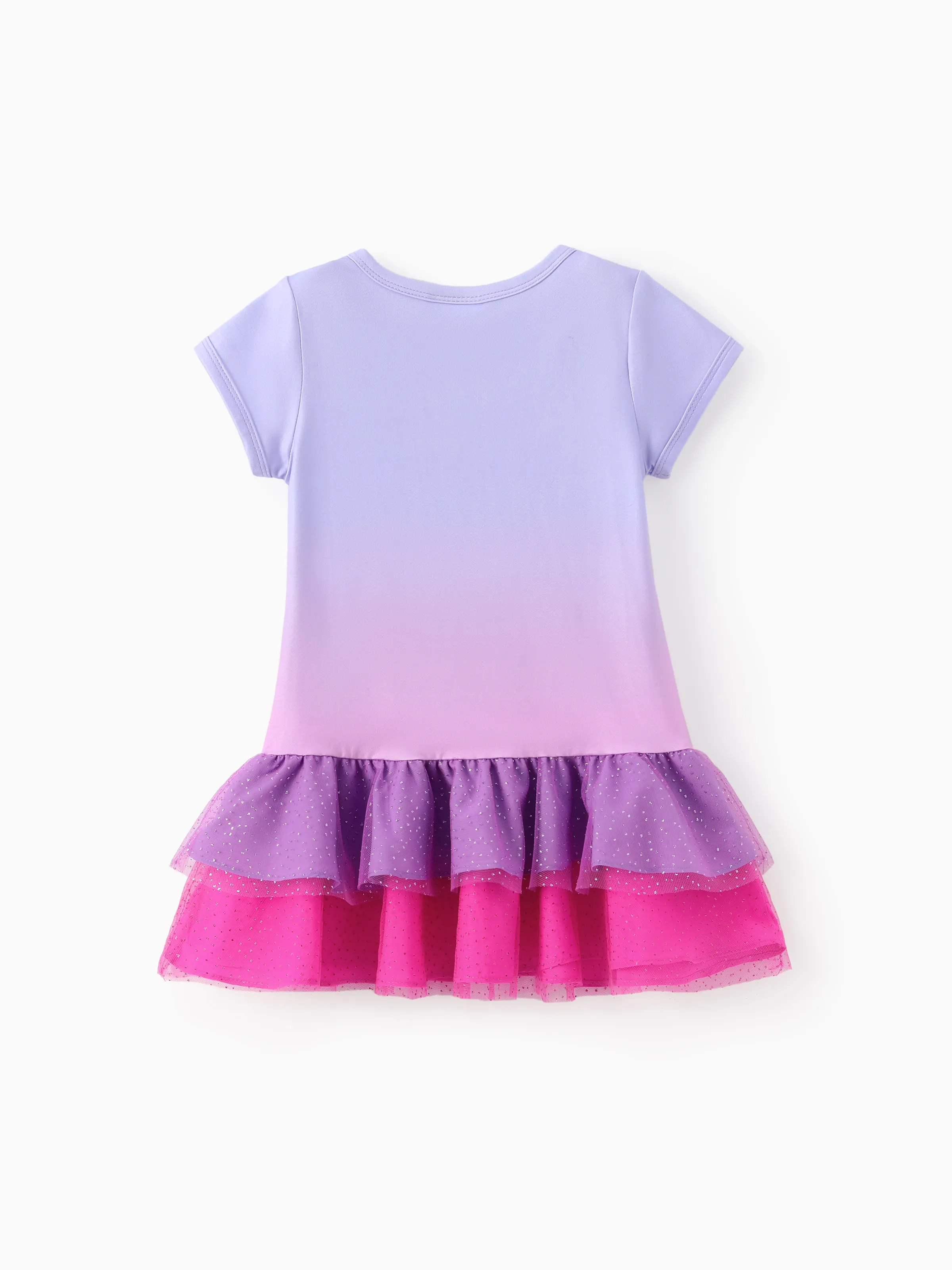 PAW Patrol Toddler Girl Skye Everest Gradient Ruffle-hem Dress Purple - Image 3