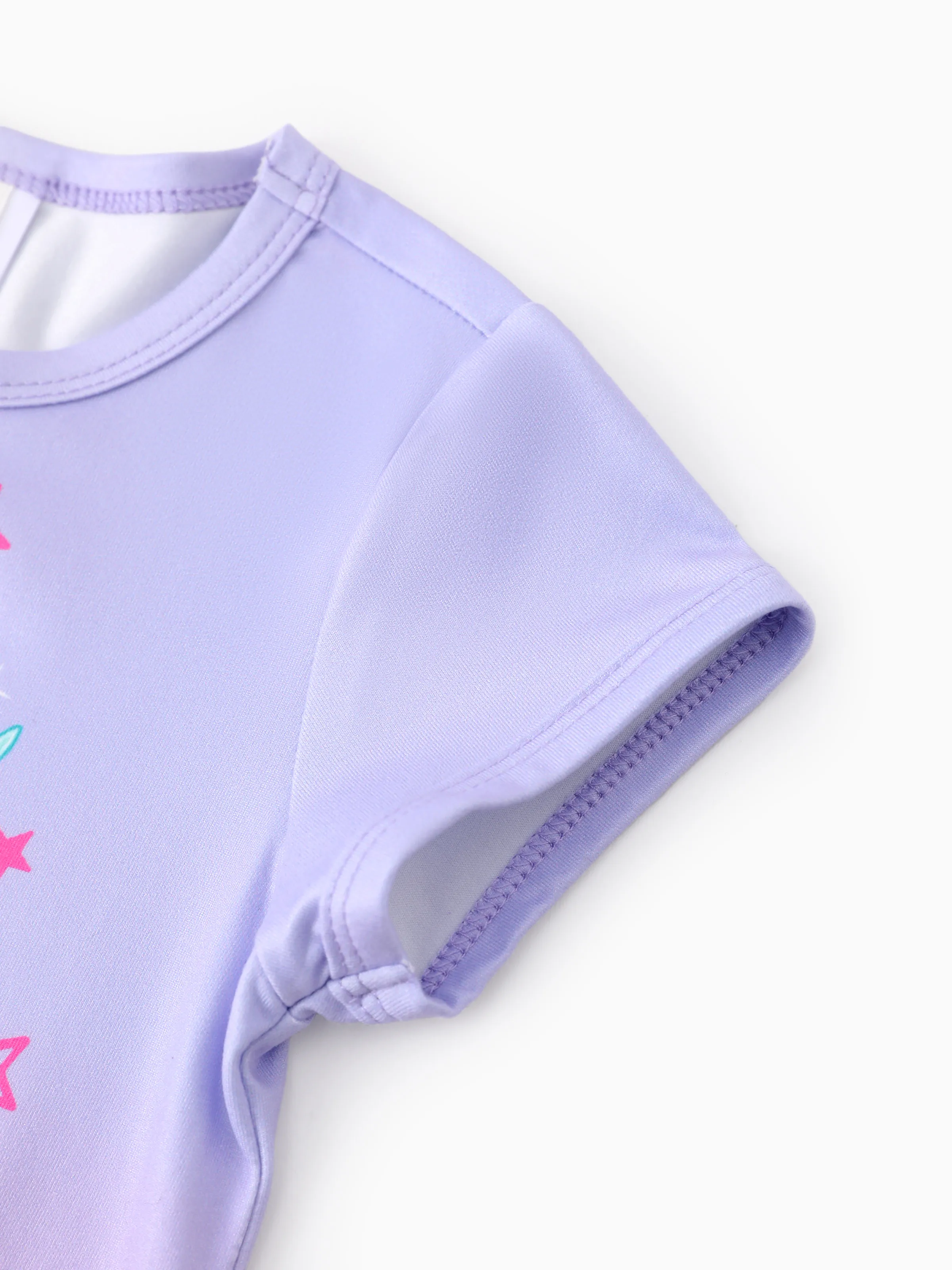 PAW Patrol Toddler Girl Skye Everest Gradient Ruffle-hem Dress Purple - Image 5