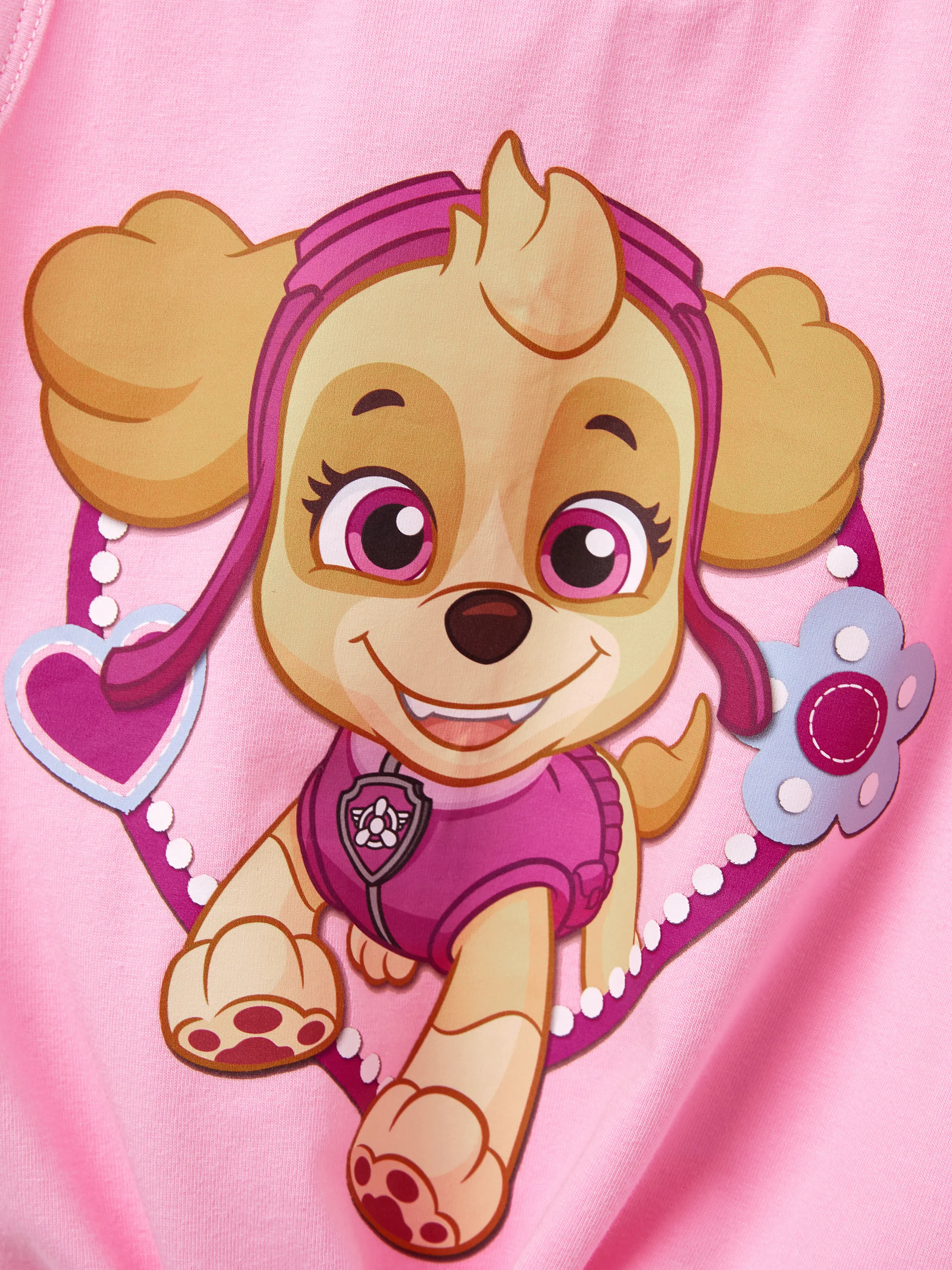 PAW Patrol Toddler Girl 2pcs Skye Cotton Top and Shorts Set  Pink - Image 2