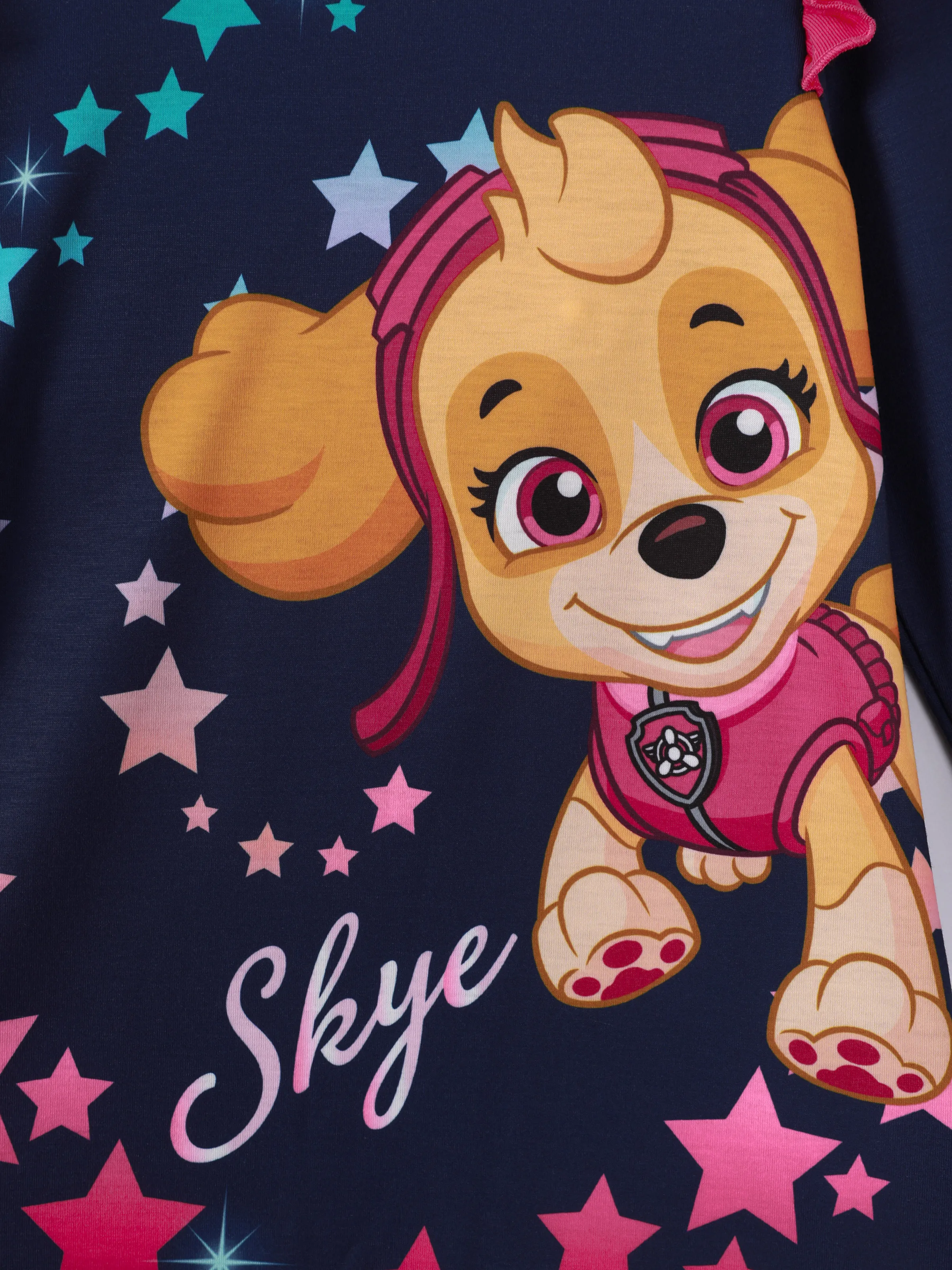 PAW Patrol Toddler Girl Skye Flounce Star Dress Dark Blue - Image 2