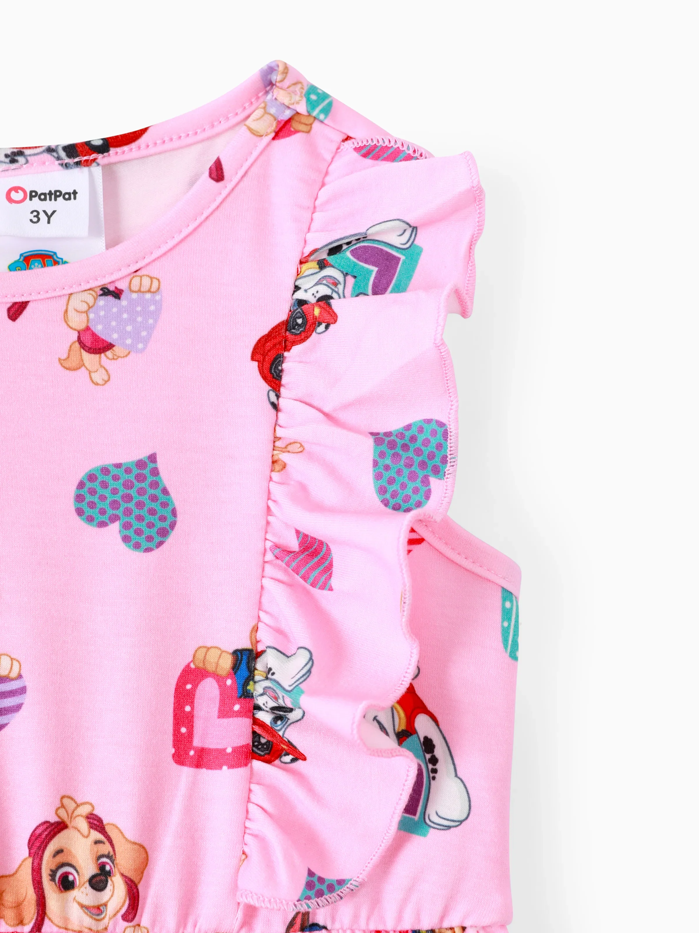 PAW Patrol Toddler Girl Skye Sleeveless Dress Pink - Image 5