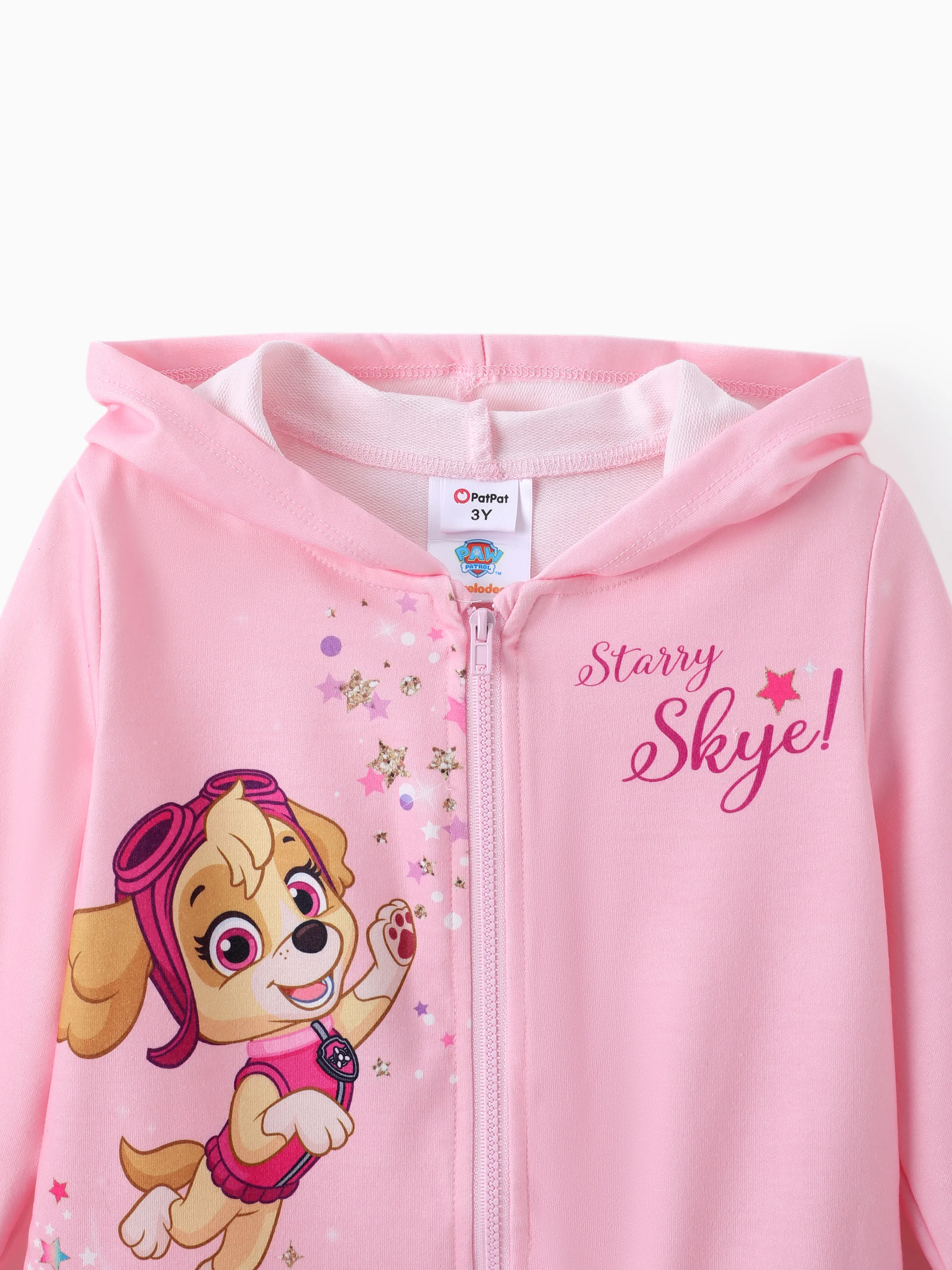 PAW Patrol Toddler Girl Skye Hooded Jacket Pink - Image 4
