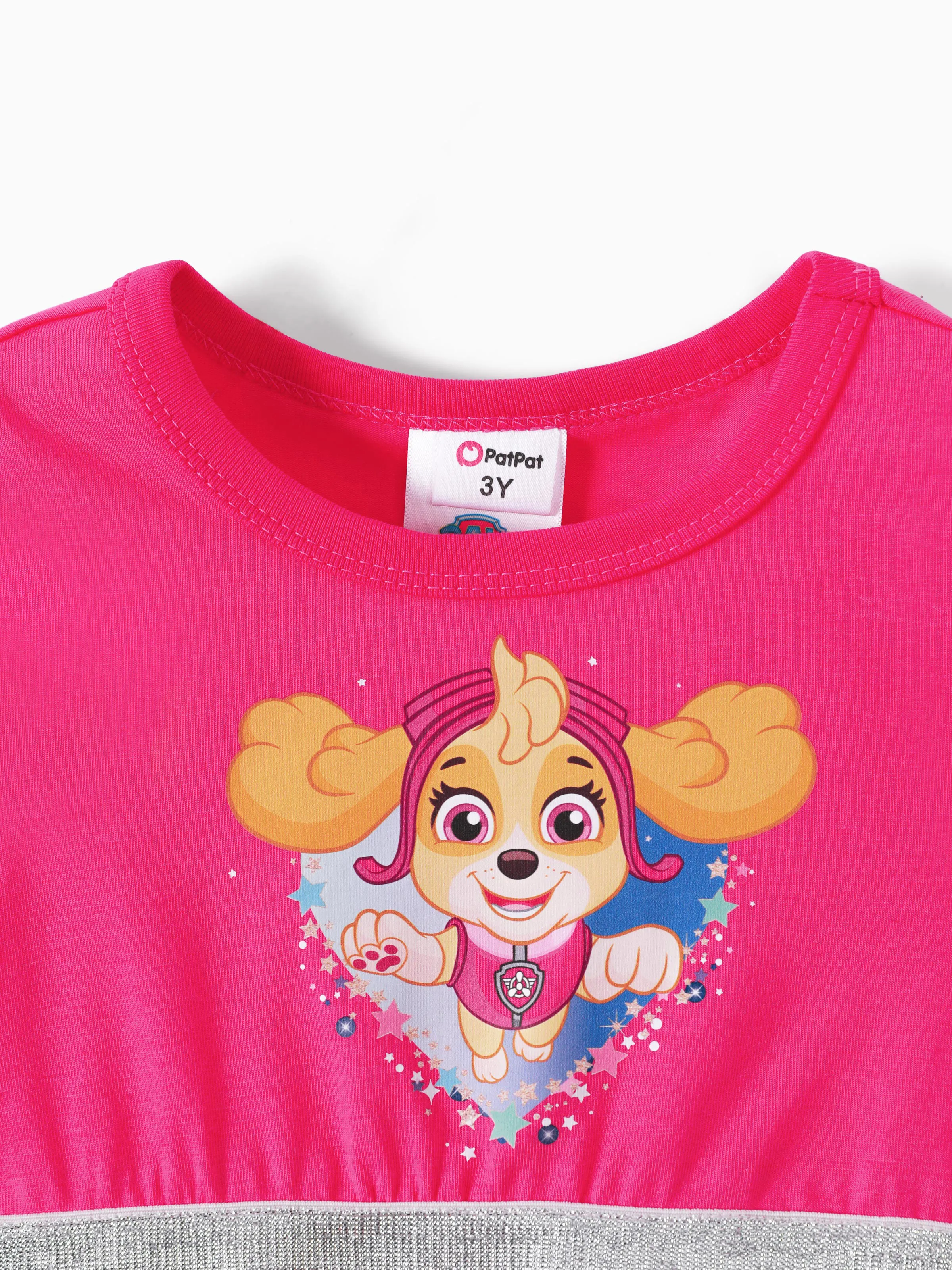 PAW Patrol Toddler Girl Skye Rainbow Flutter-sleeve Tulle Dress Roseo - Image 4