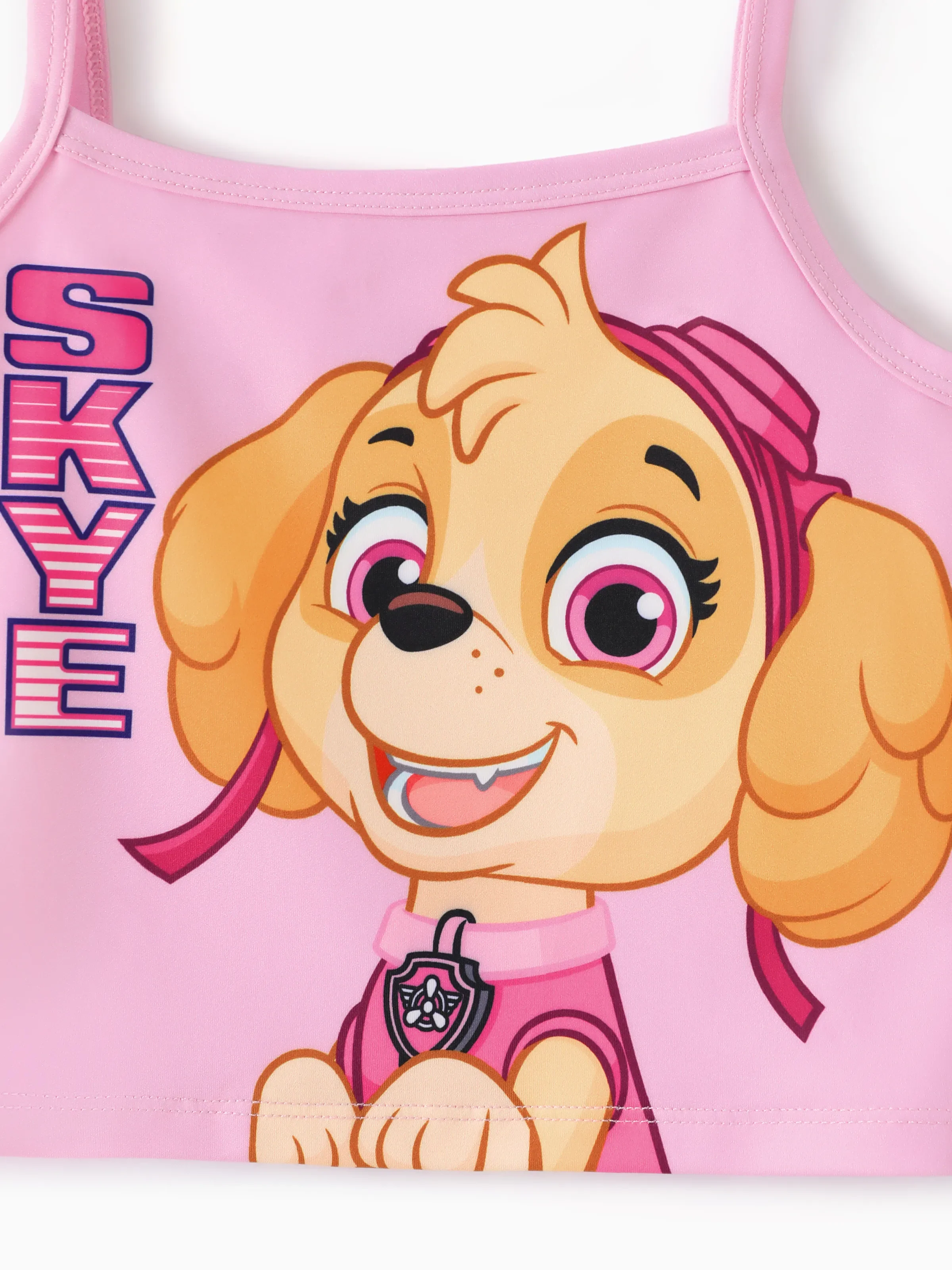 PAW Patrol Toddler Girl Skye Sporty 2pcs Tank Top and Pleated Skirt Set Pink - Image 2