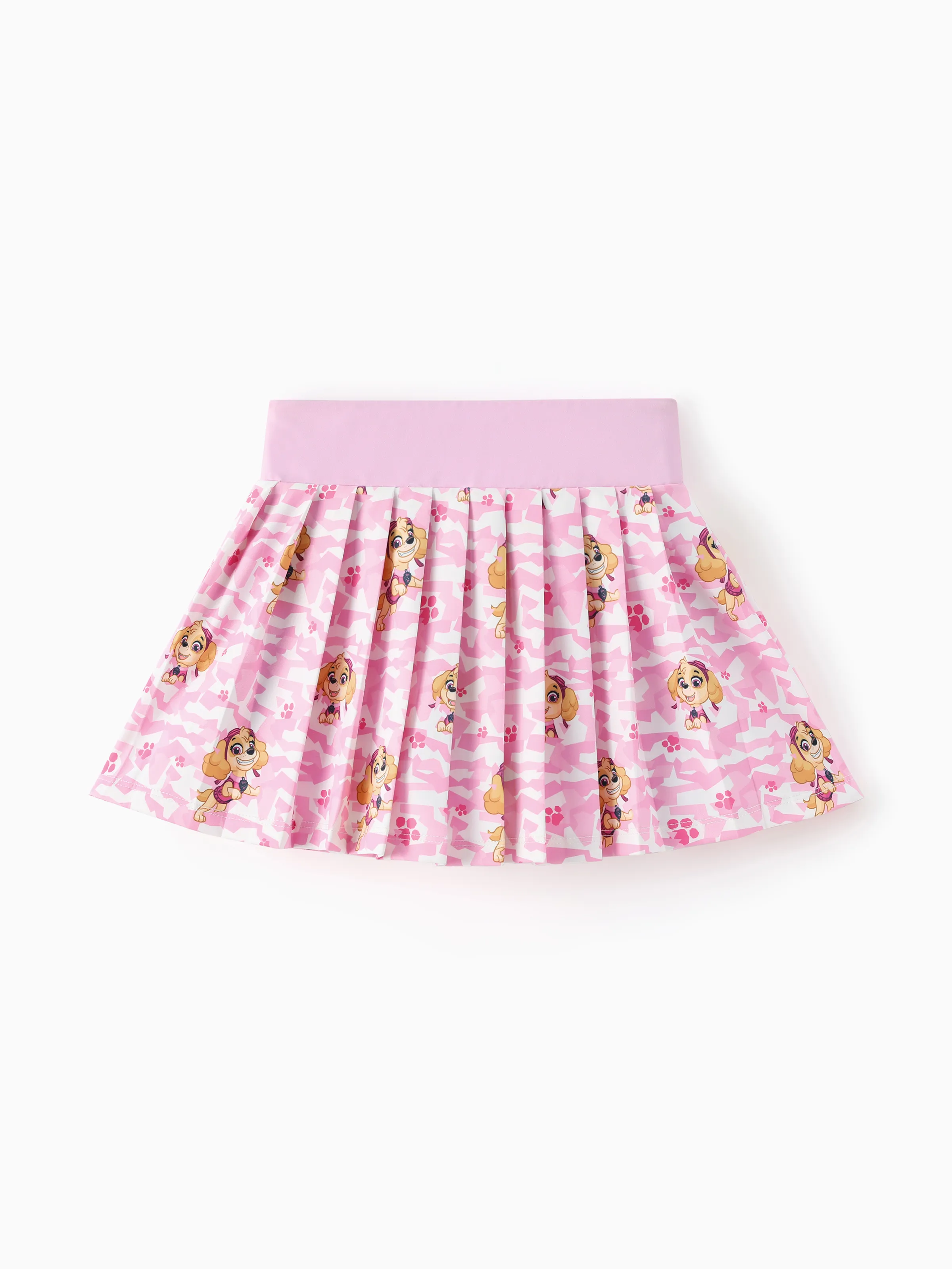 PAW Patrol Toddler Girl Skye Sporty 2pcs Tank Top and Pleated Skirt Set Pink - Image 4