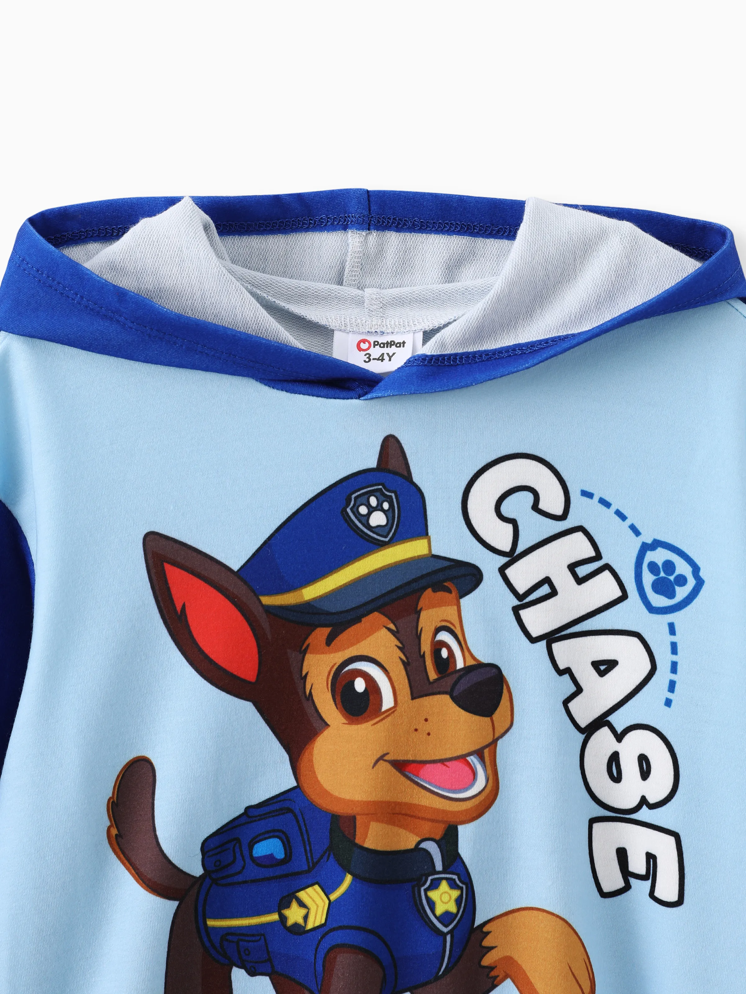 PAW Patrol Toddler Boy Chase Colorblock Hoodie Blue - Image 3