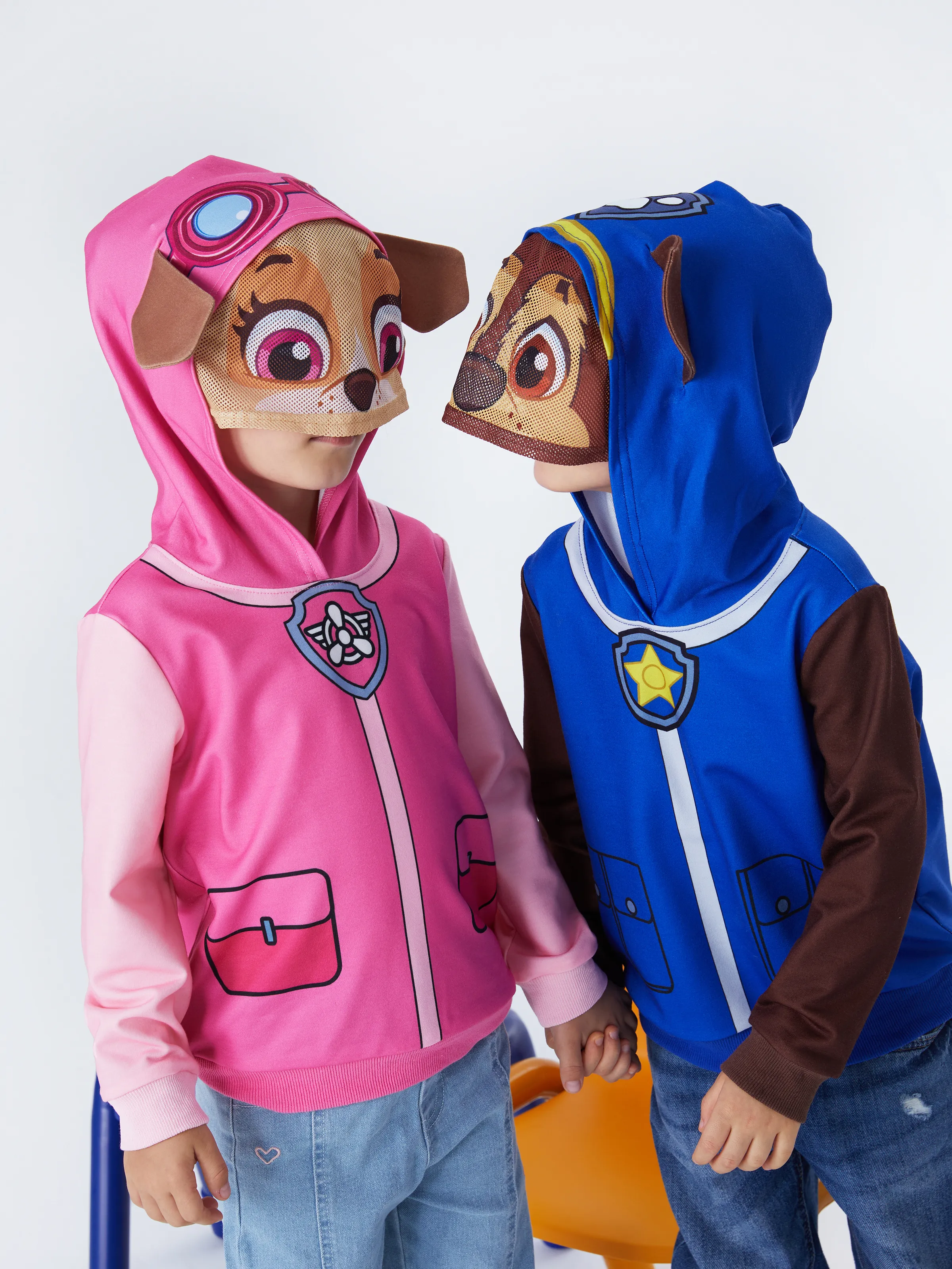 PAW Patrol Toddler Girl 1pc Skye Cosplay Hooded Sweatshirt Pink - Image 2