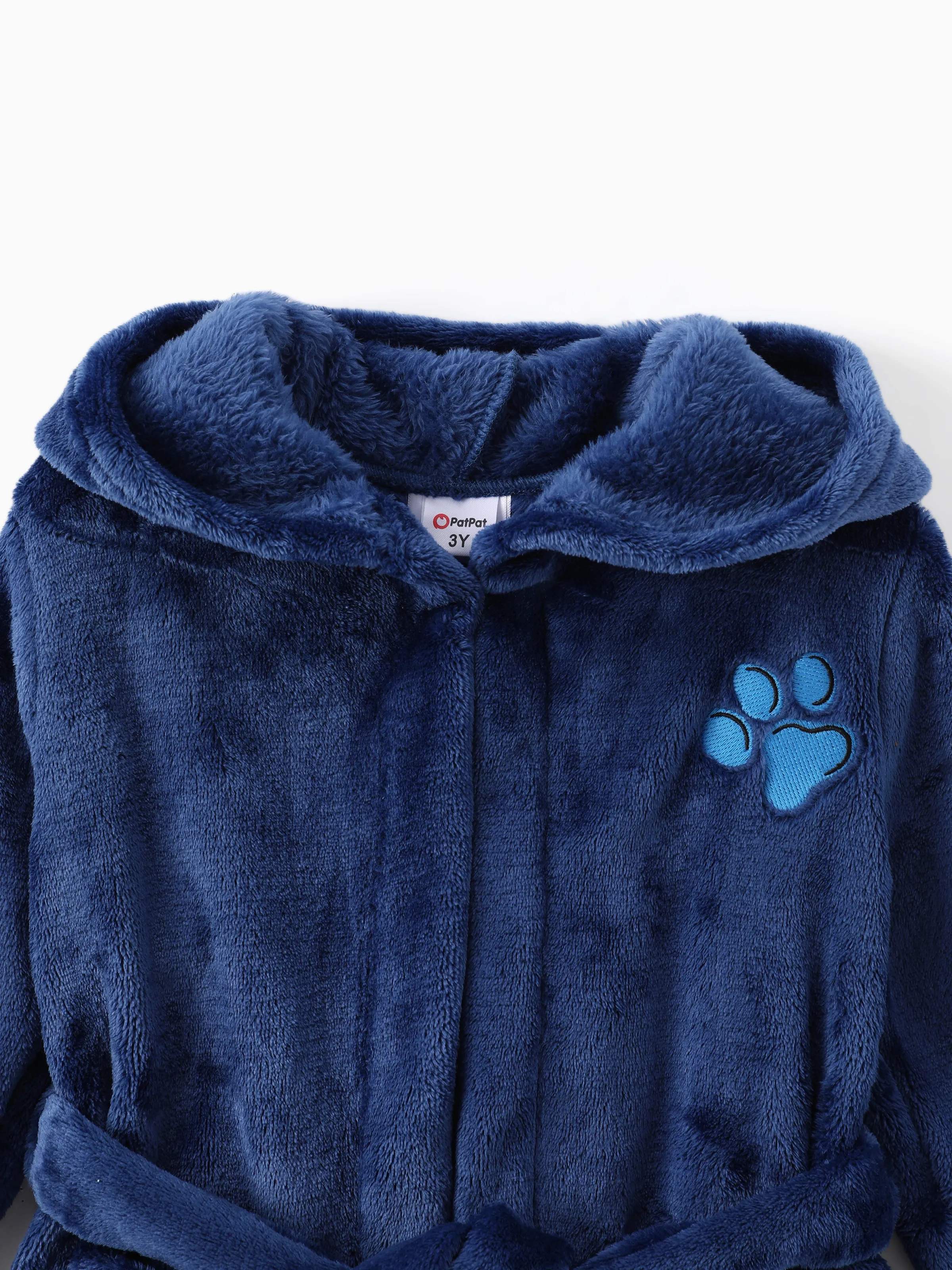 PAW Patrol Toddler Boy 1pc Chase Soft Fuzzy Hooded Coat Blue - Image 5