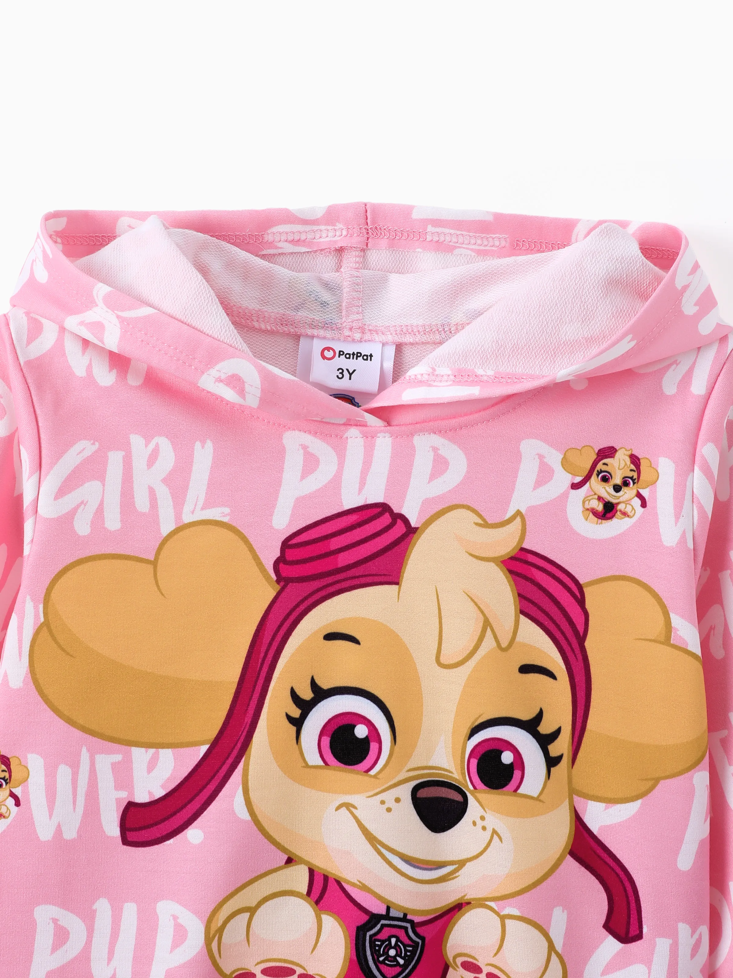 PAW Patrol Toddler Girl Big Skye Long-sleeve Hoodie Pink - Image 3