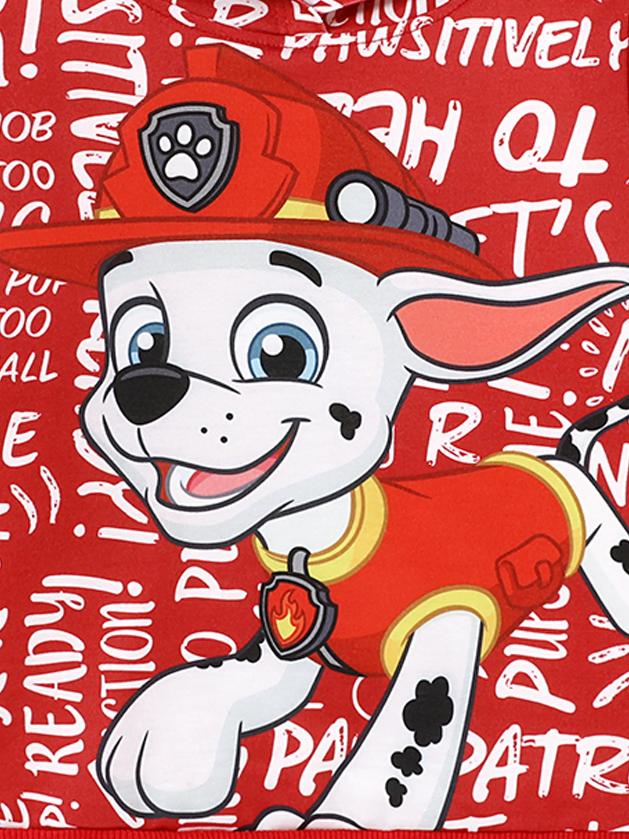 PAW Patrol Toddler Boy Big Marshall Long-sleeve Hoodie Red - Image 5