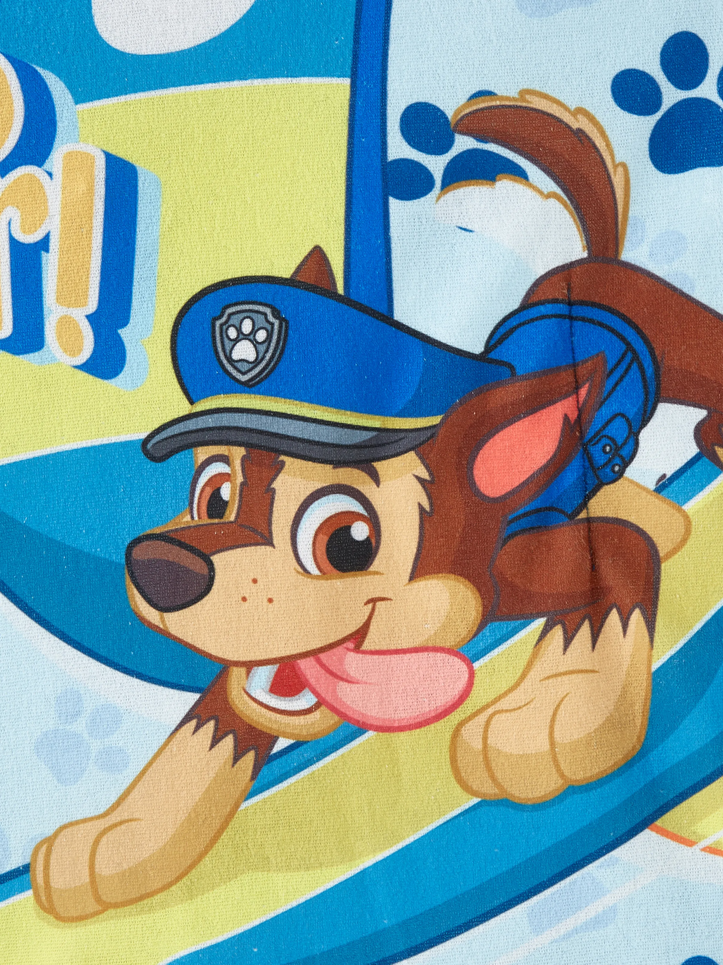 PAW Patrol Toddler Boy Chase Hooded Swimming Towel Blue - Image 2