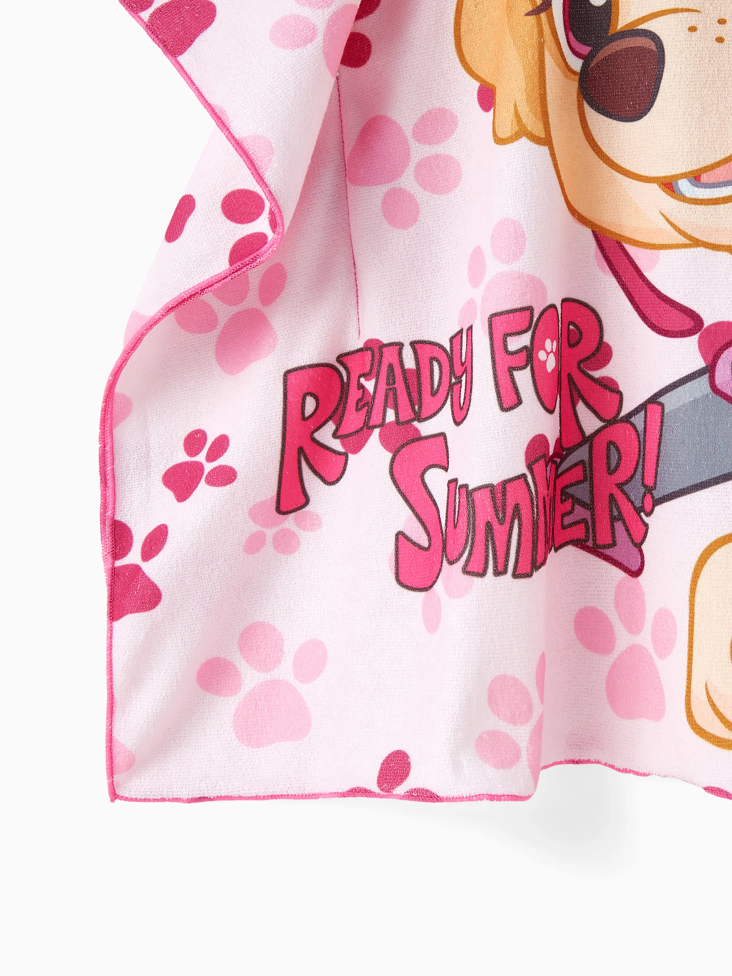 PAW Patrol Toddler Girl Skye Hooded Swimming Towel Pink - Image 7
