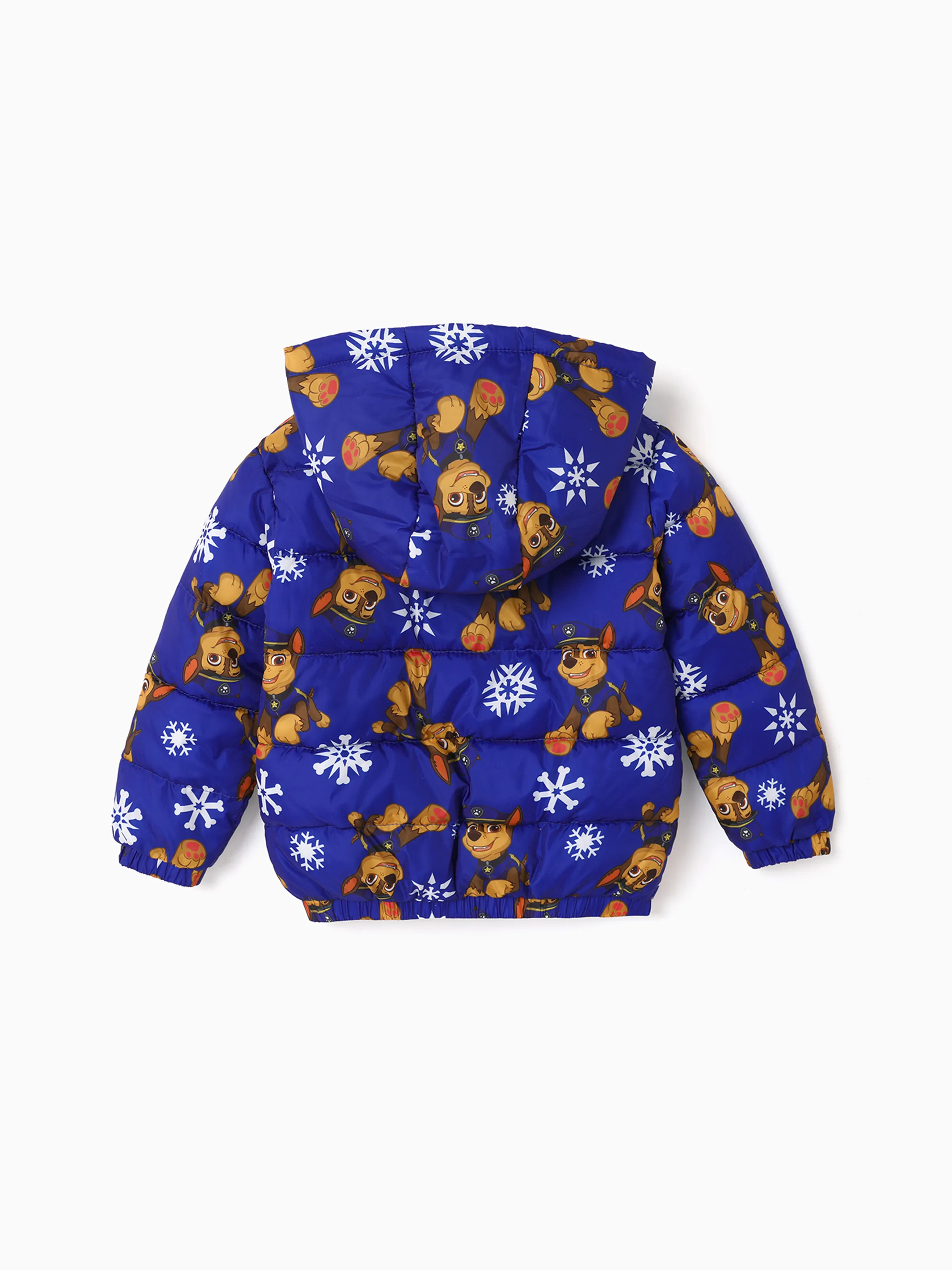 PAW Patrol Toddler Boy Skye Chase Rubble Long-sleeve Hooded Quilted Puffer Jacket Blue - Image 3