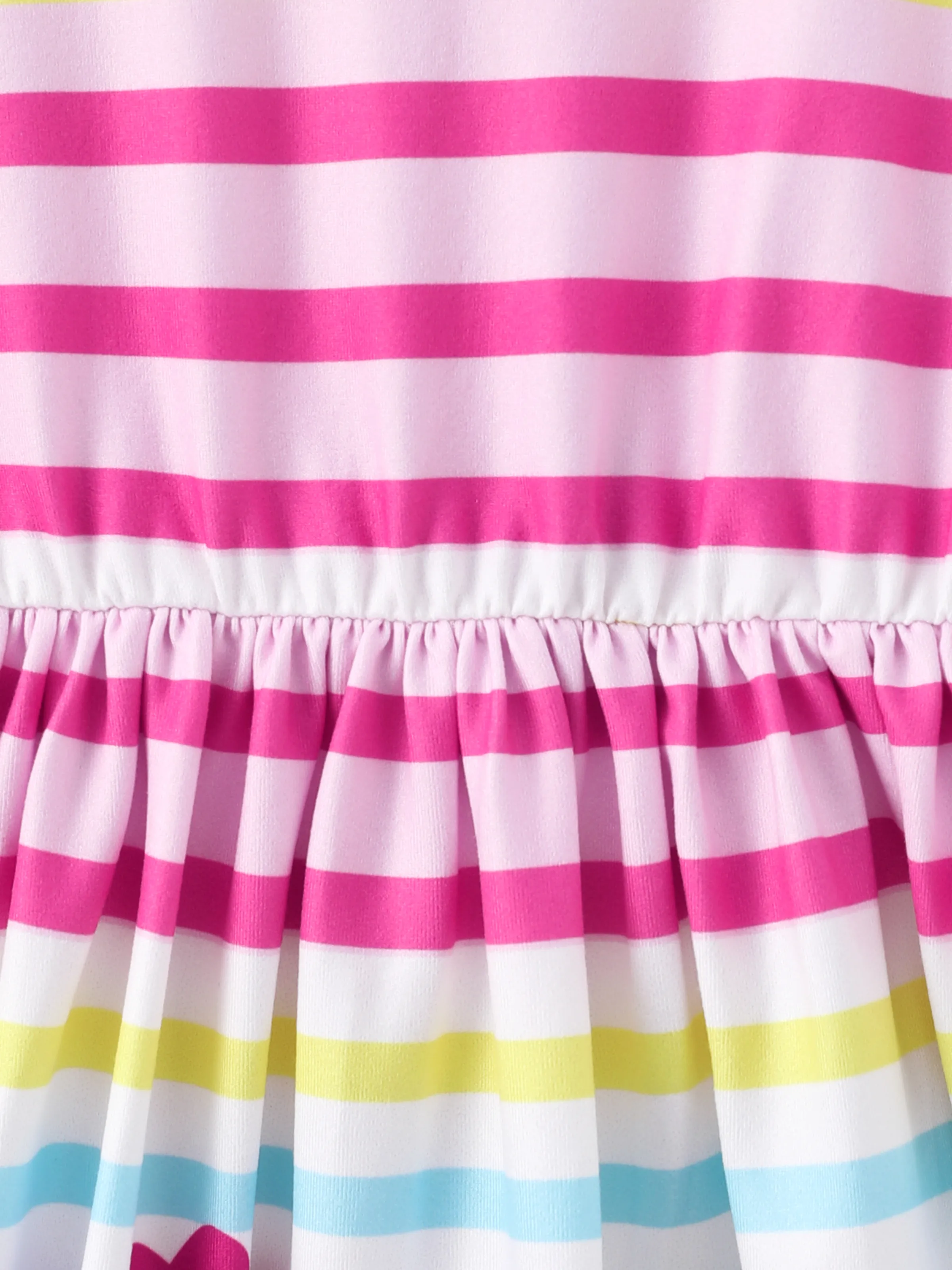 Paw Patrol Toddler Girl Skye&Everest Rainbow Striped Print Ruffle Dress Multi-color - Image 5