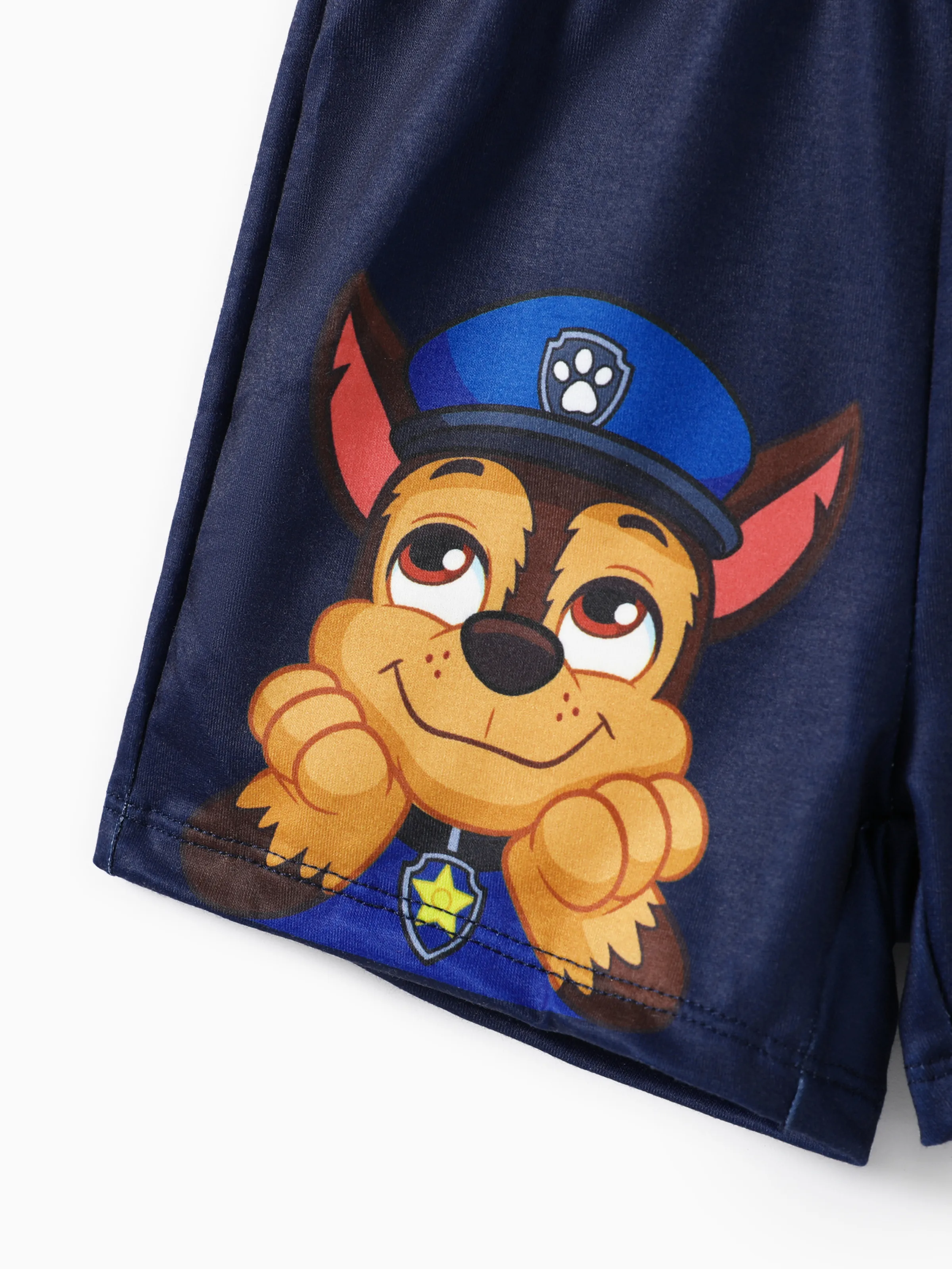 PAW Patrol Toddler Boy Chase 2pcs Rainbow Print T-shirt with Shorts Sporty Set Blue - Image 6