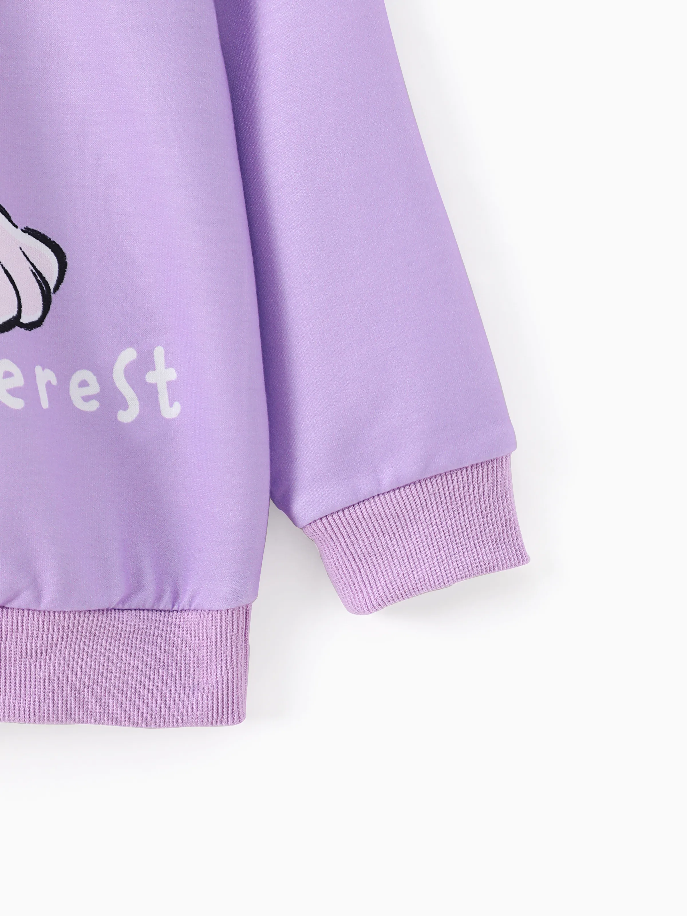 PAW Patrol Toddler Girl Everest Print Sweatshirt Light Purple - Image 4