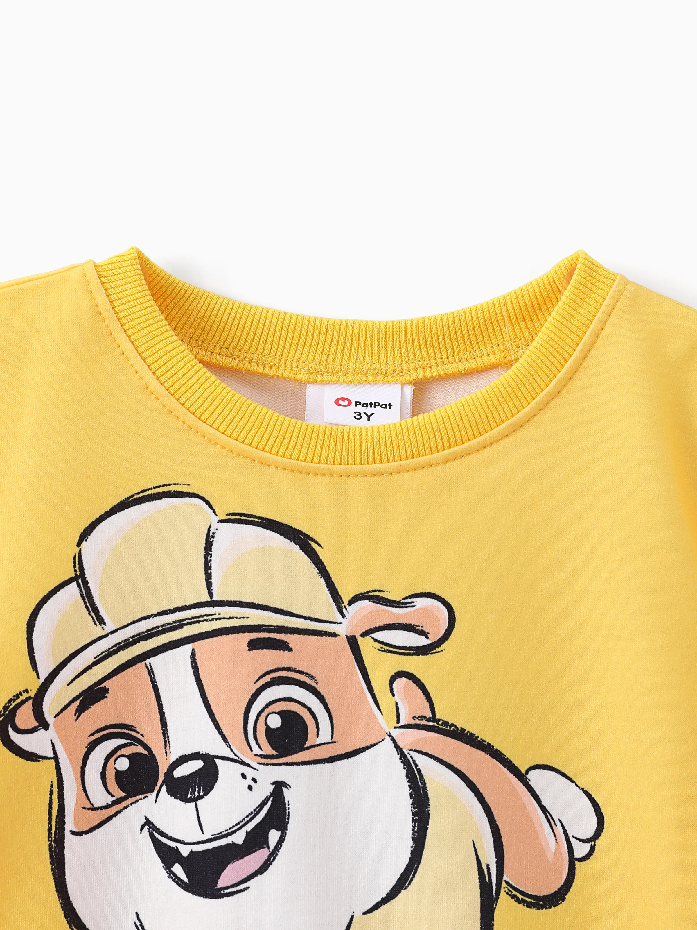 PAW Patrol Toddler Boy Rubble Sweatshirt Yellow - Image 3