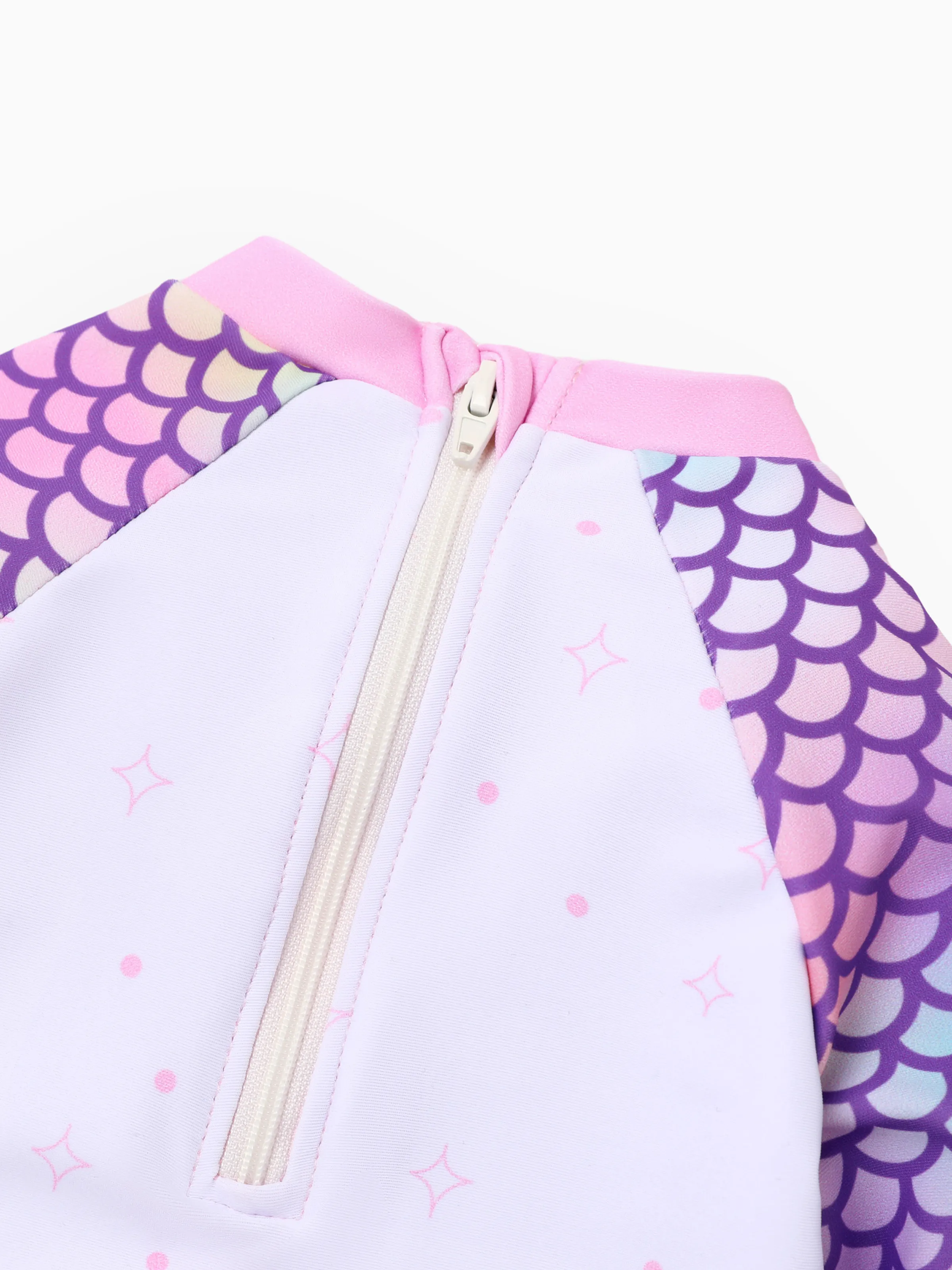 Peppa Pig Toddler Girl Fish 2pcs Scale Ombre Pattern UPF 50+ Swimsuit Set Pink - Image 5