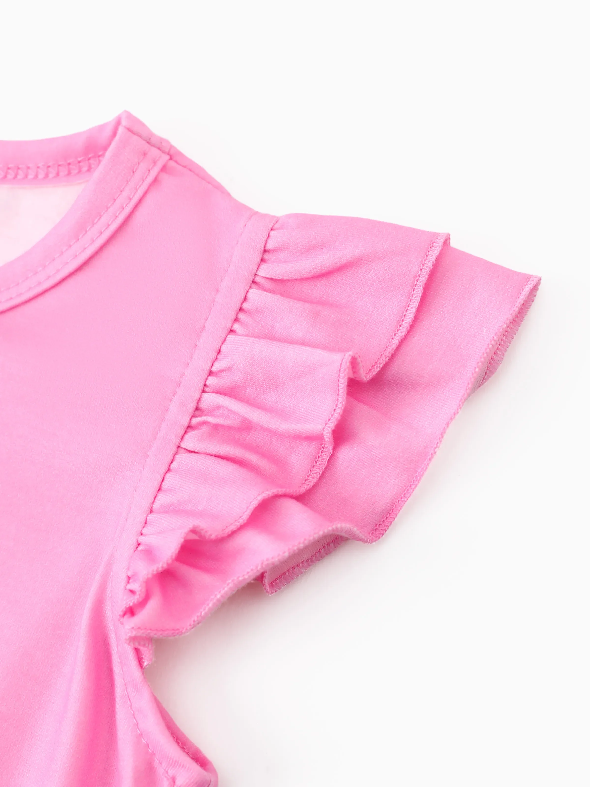 Peppa Pig Toddler Girl 2pc Character Floral Print Ruffle-sleeve Top And Skirt Set Pink - Image 5