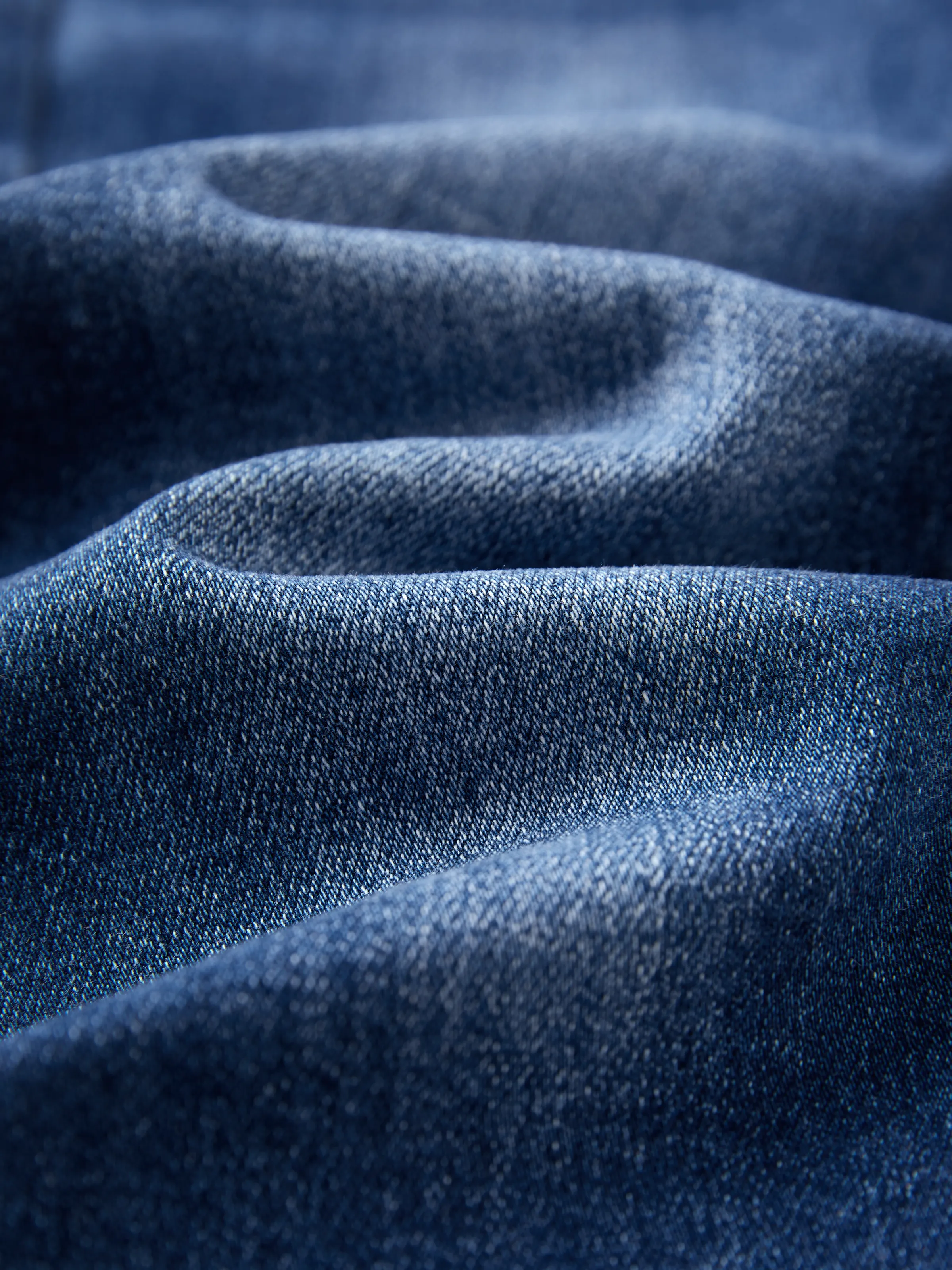 Solid Color Elastic Waist Soft Stretchy Comfortable Casual Jeans Cotton Bottoms with Pockets Deep Blue - Image 15