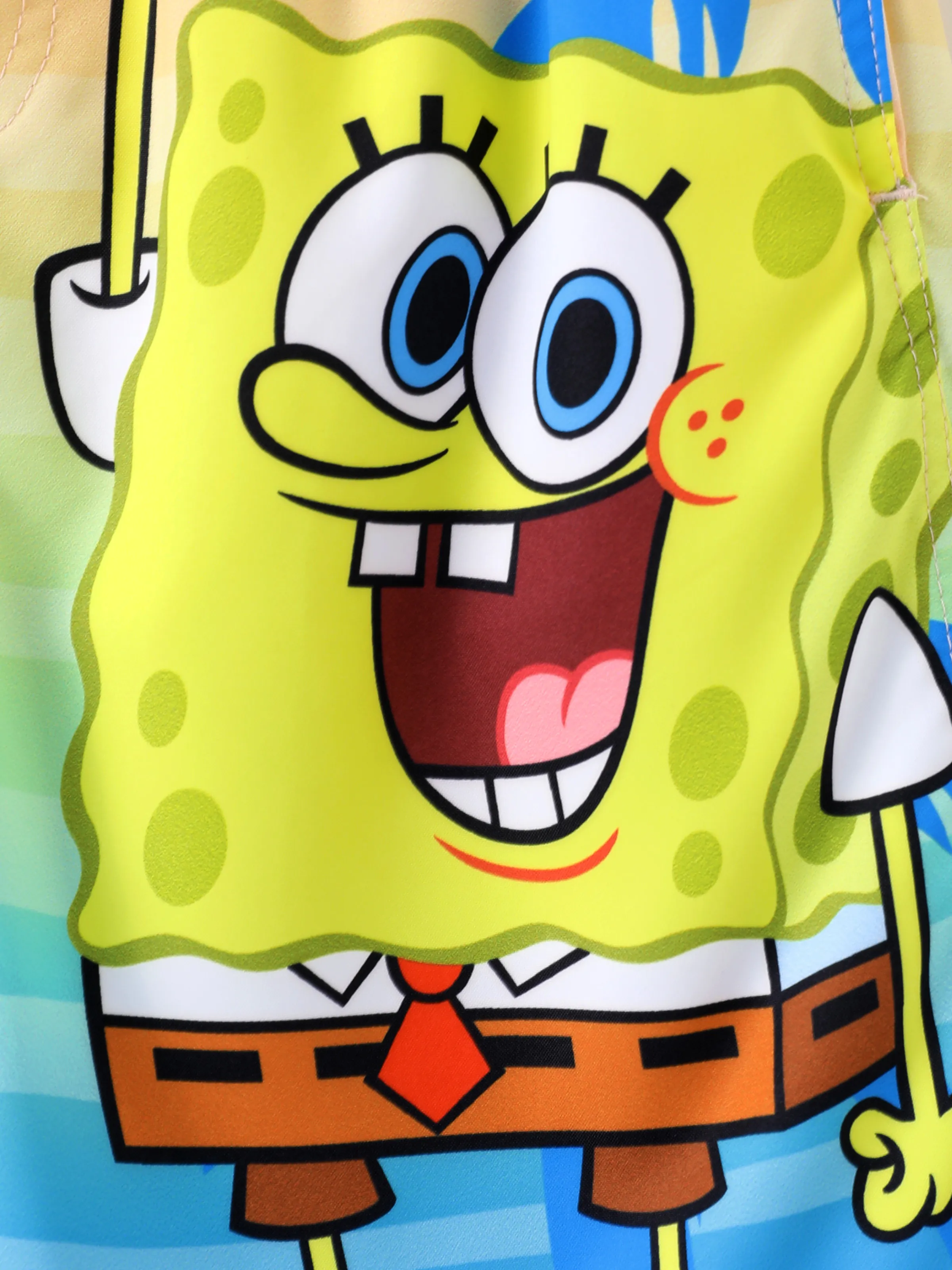 SpongeBob SquarePants Toddler/Kid Boy 1pc Character/Stripe Pattern UPF 50+ Swimming Trunks Orange - Image 2