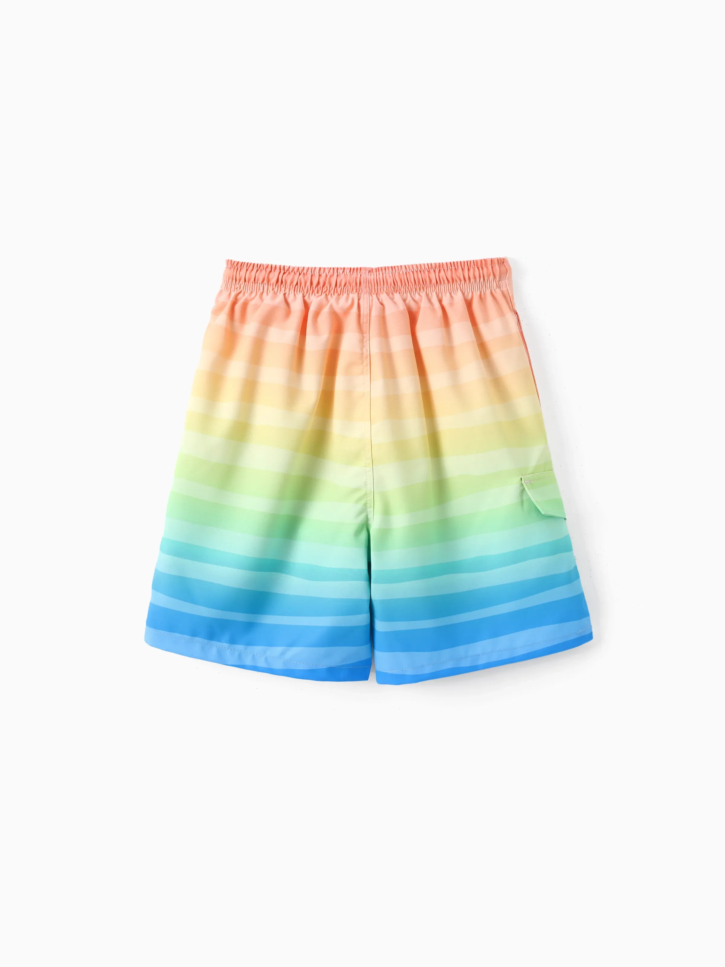SpongeBob SquarePants Toddler/Kid Boy 1pc Character/Stripe Pattern UPF 50+ Swimming Trunks Orange - Image 3