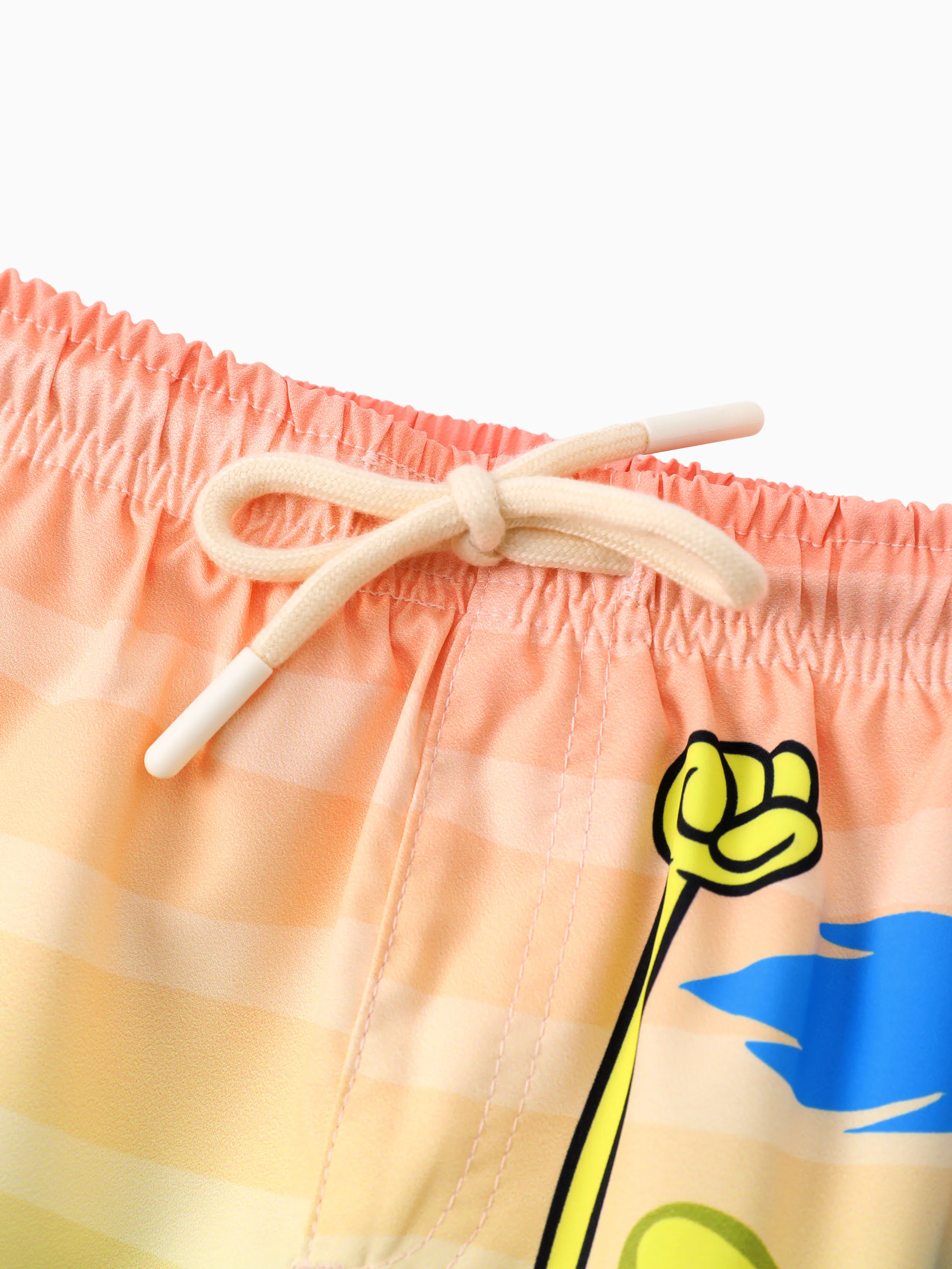 SpongeBob SquarePants Toddler/Kid Boy 1pc Character/Stripe Pattern UPF 50+ Swimming Trunks Orange - Image 4