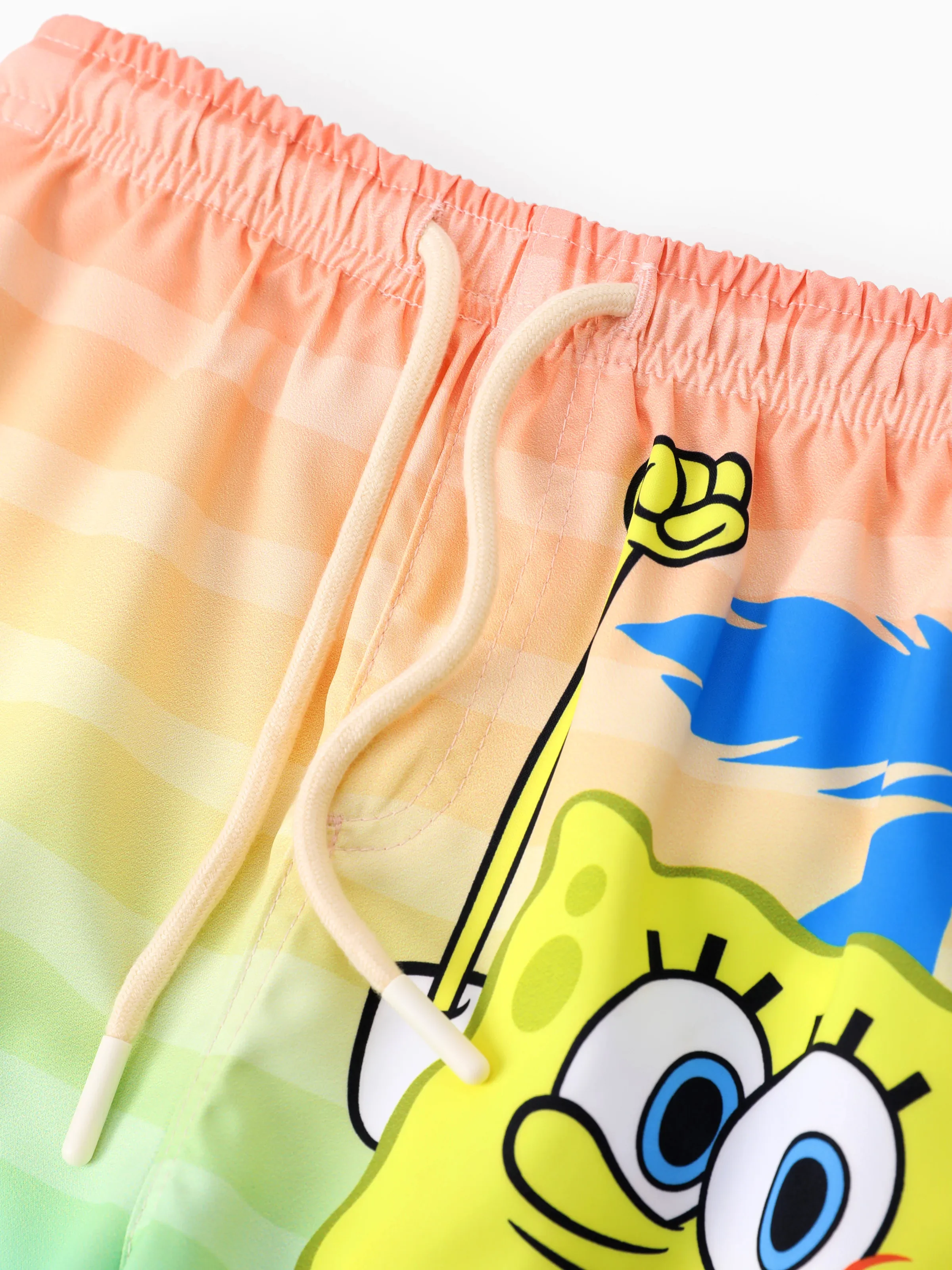 SpongeBob SquarePants Toddler/Kid Boy 1pc Character/Stripe Pattern UPF 50+ Swimming Trunks Orange - Image 5