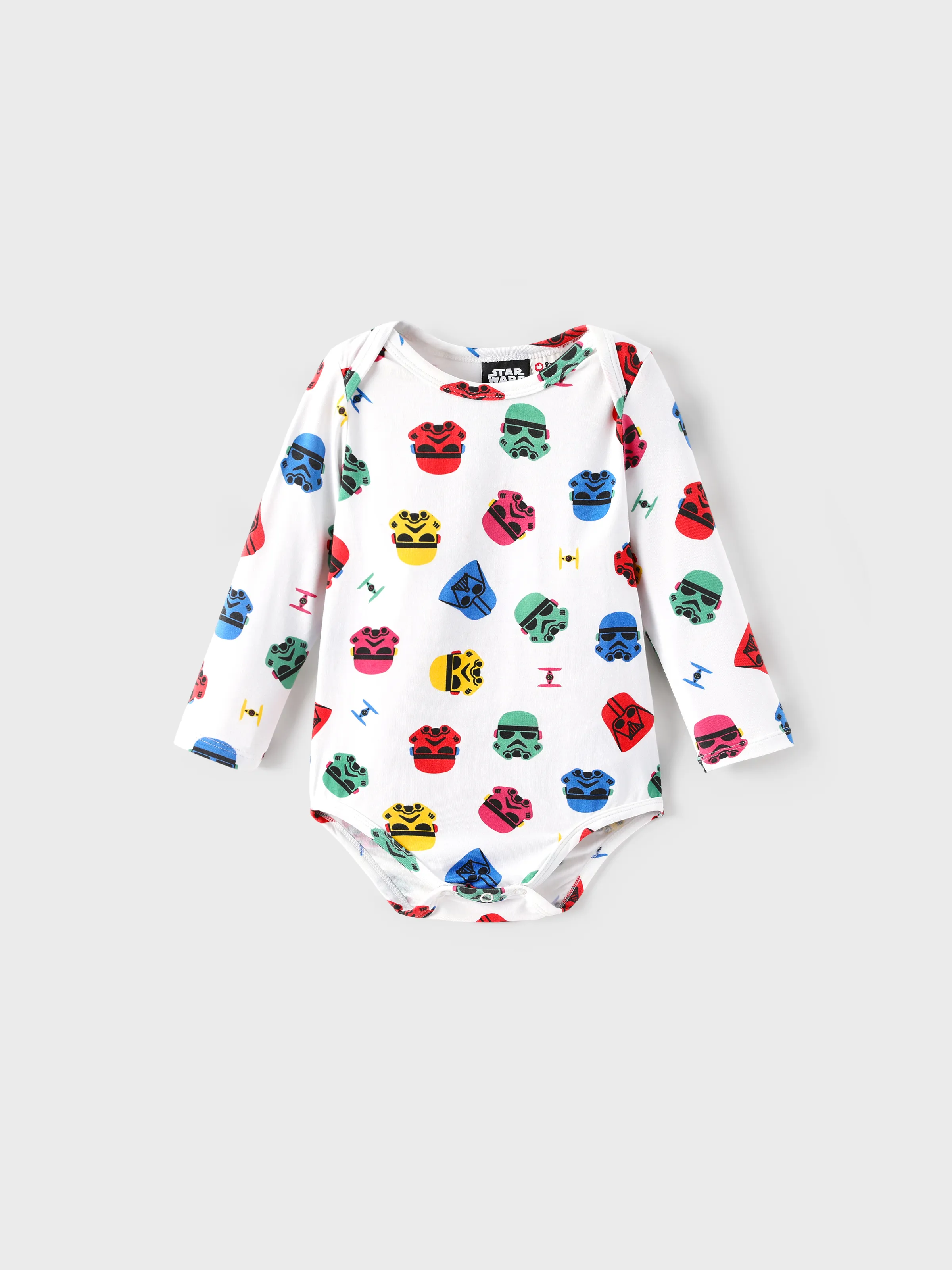 Star Wars Baby Boy 3pcs Childlike Round Neckline Longsleeves Rompers Multi-color - Image 8