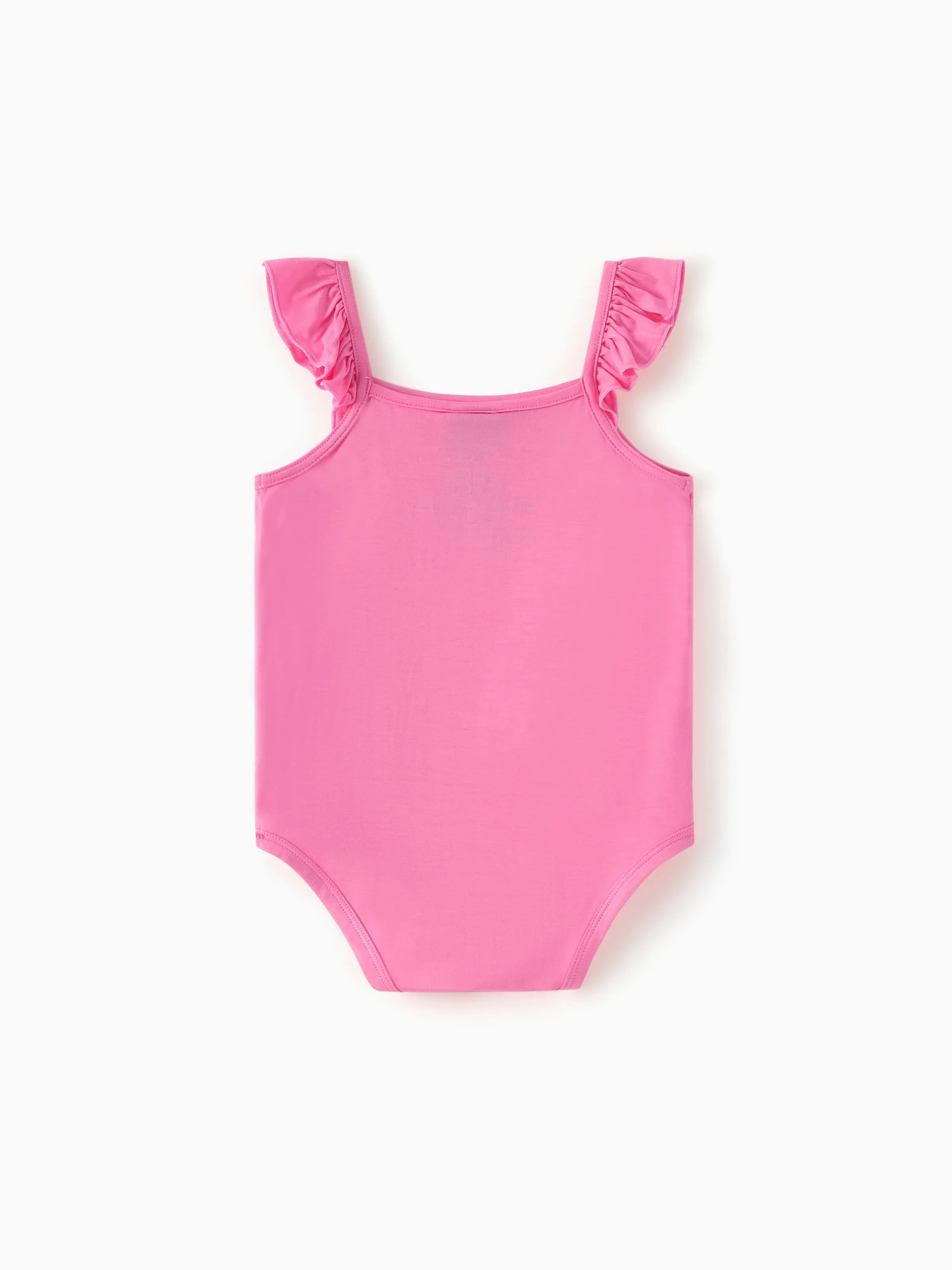 Star Wars Baby Girl Grogu Smocked Bodice Allover Print Dress/Bodysuit Hot Pink - Image 5