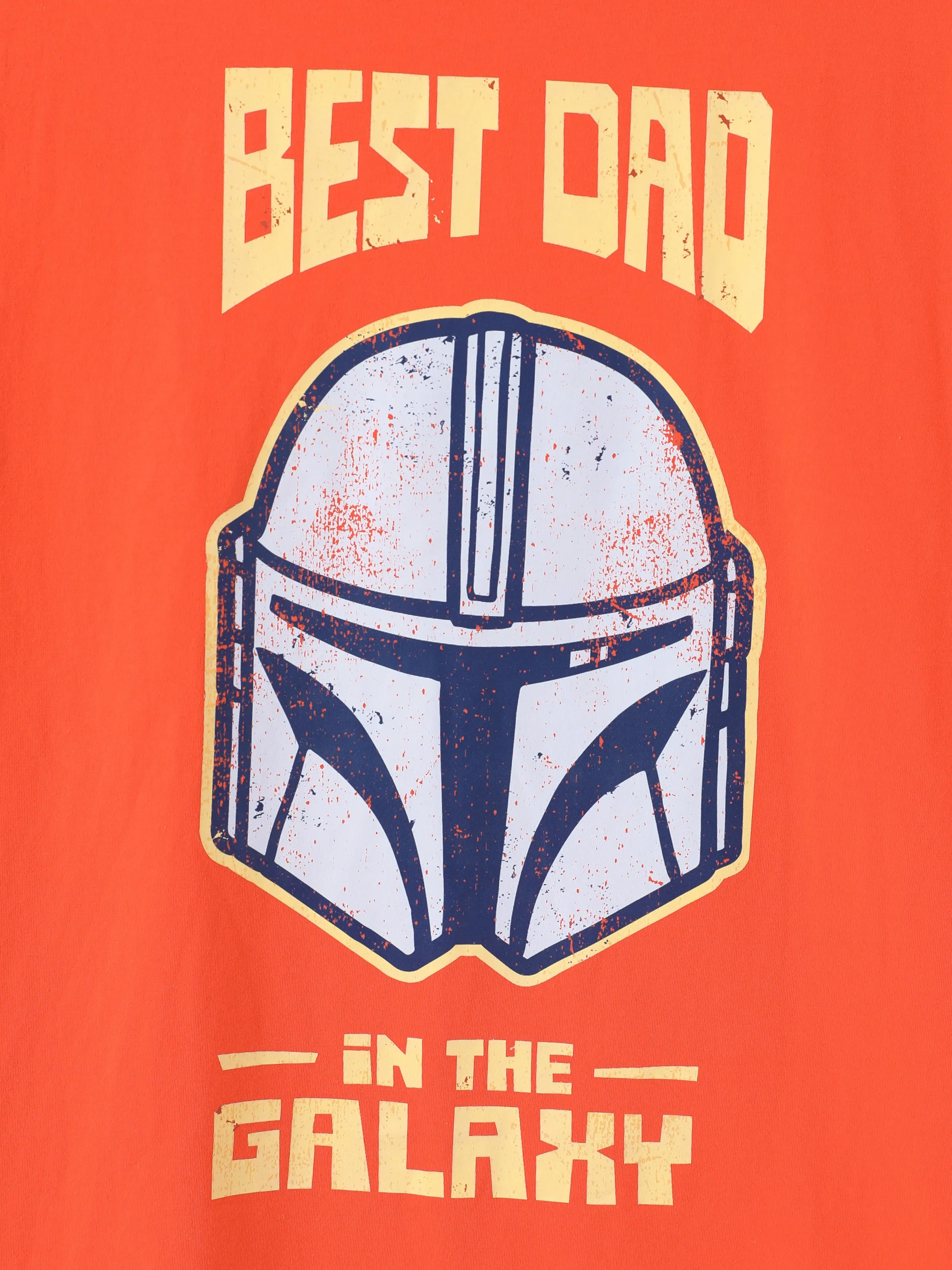 Star Wars Daddy & Me Matching Family Mandalorian & Grogu Cotton Tee Orange red - Image 10